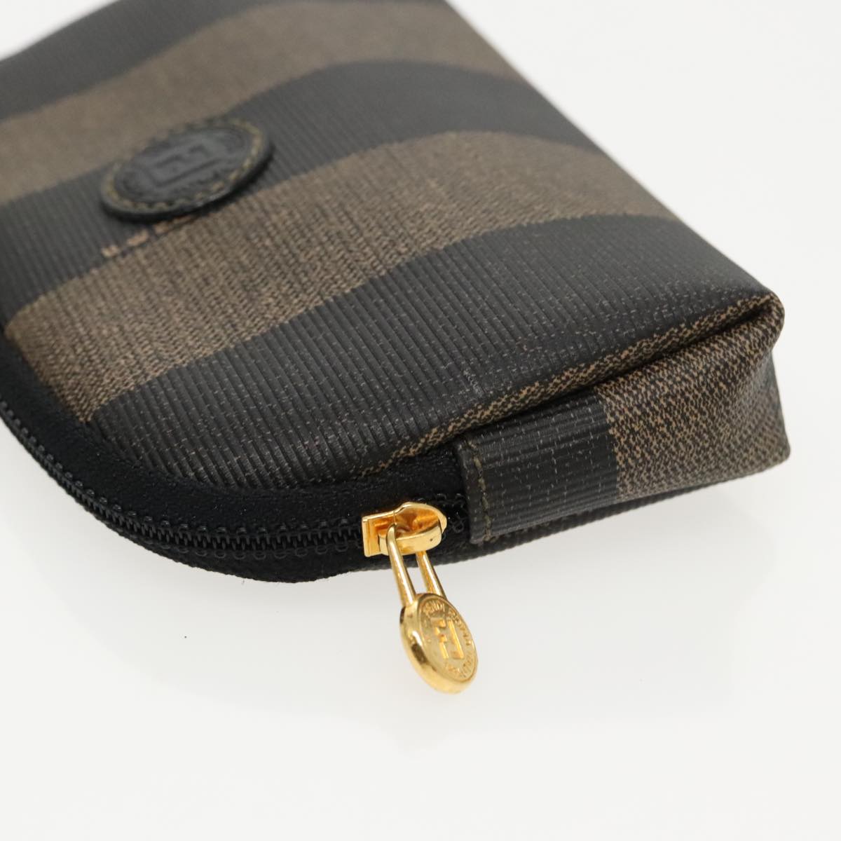 Fendi Brown Canvas Clutch Bag ()