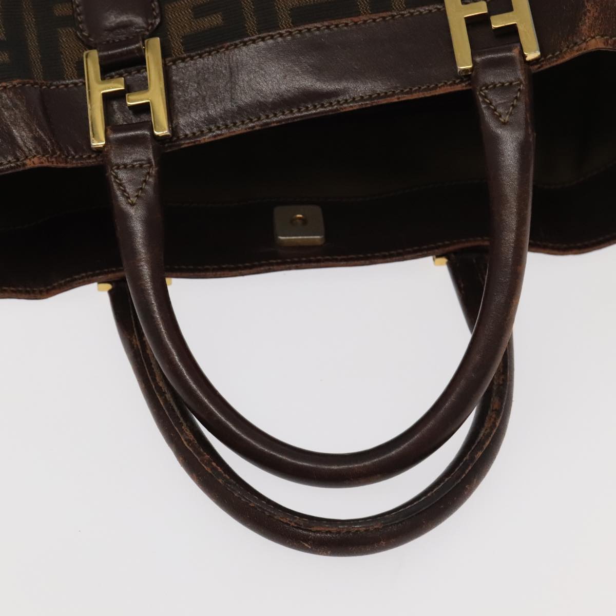 Fendi Zucca Brown Canvas Handbag ()