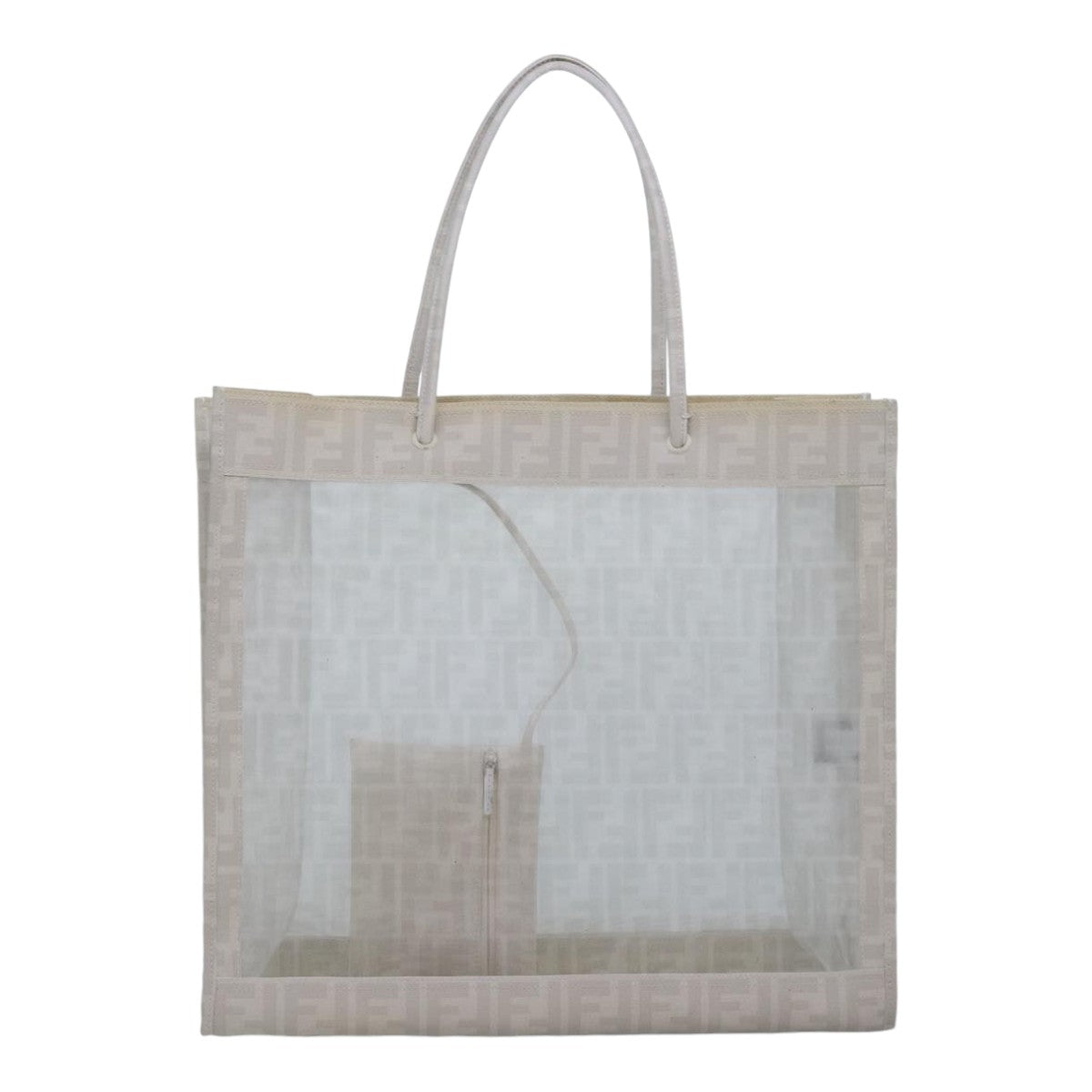 Fendi Zucca Beige Canvas Tote Bag ()