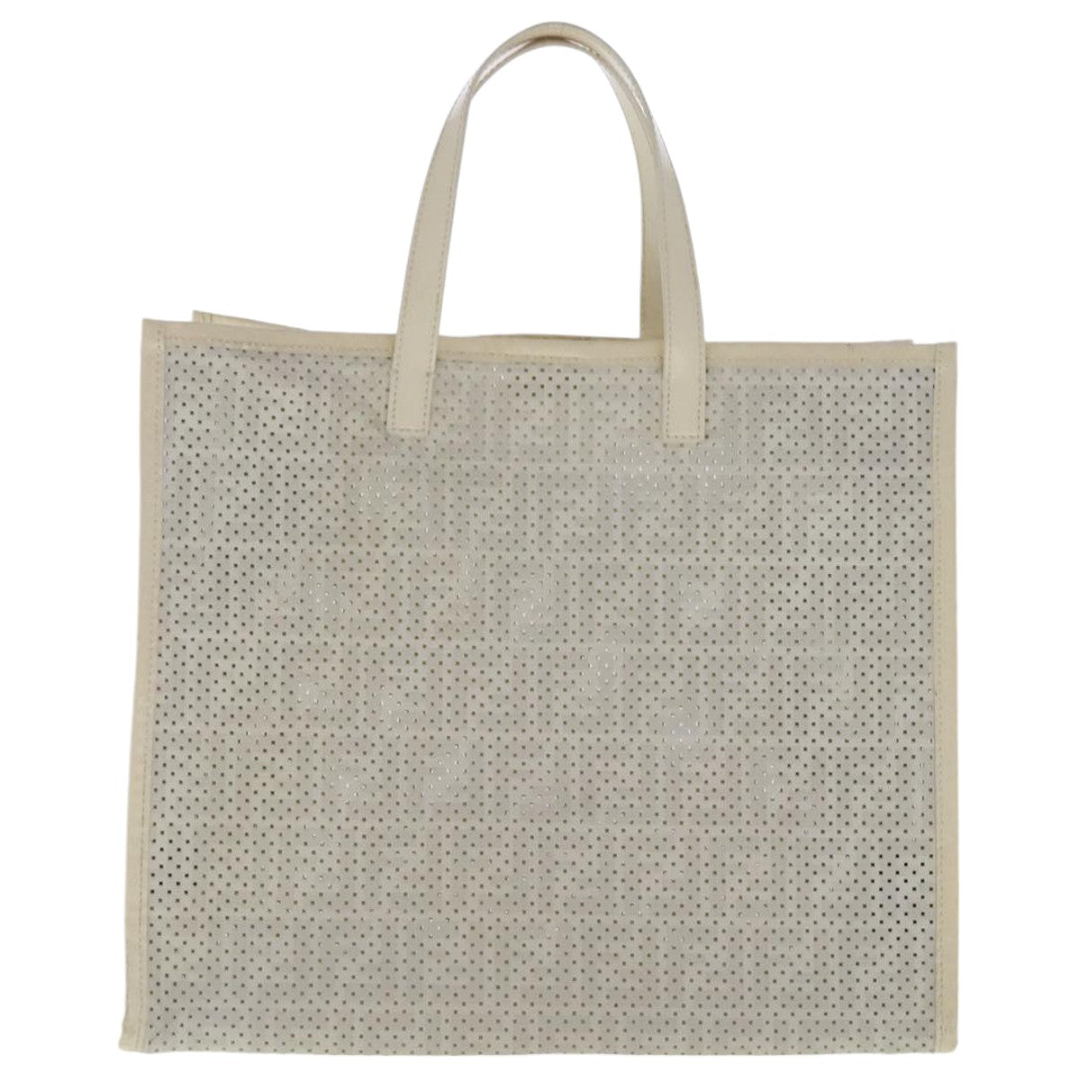Fendi White Canvas Tote Bag ()