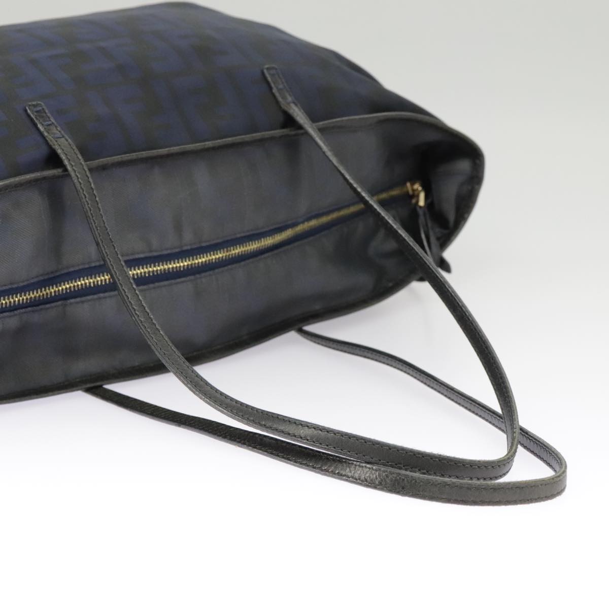 Fendi Navy Canvas Tote Bag ()