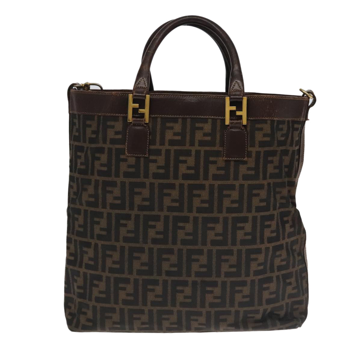 Fendi Zucca Brown Canvas Handbag ()