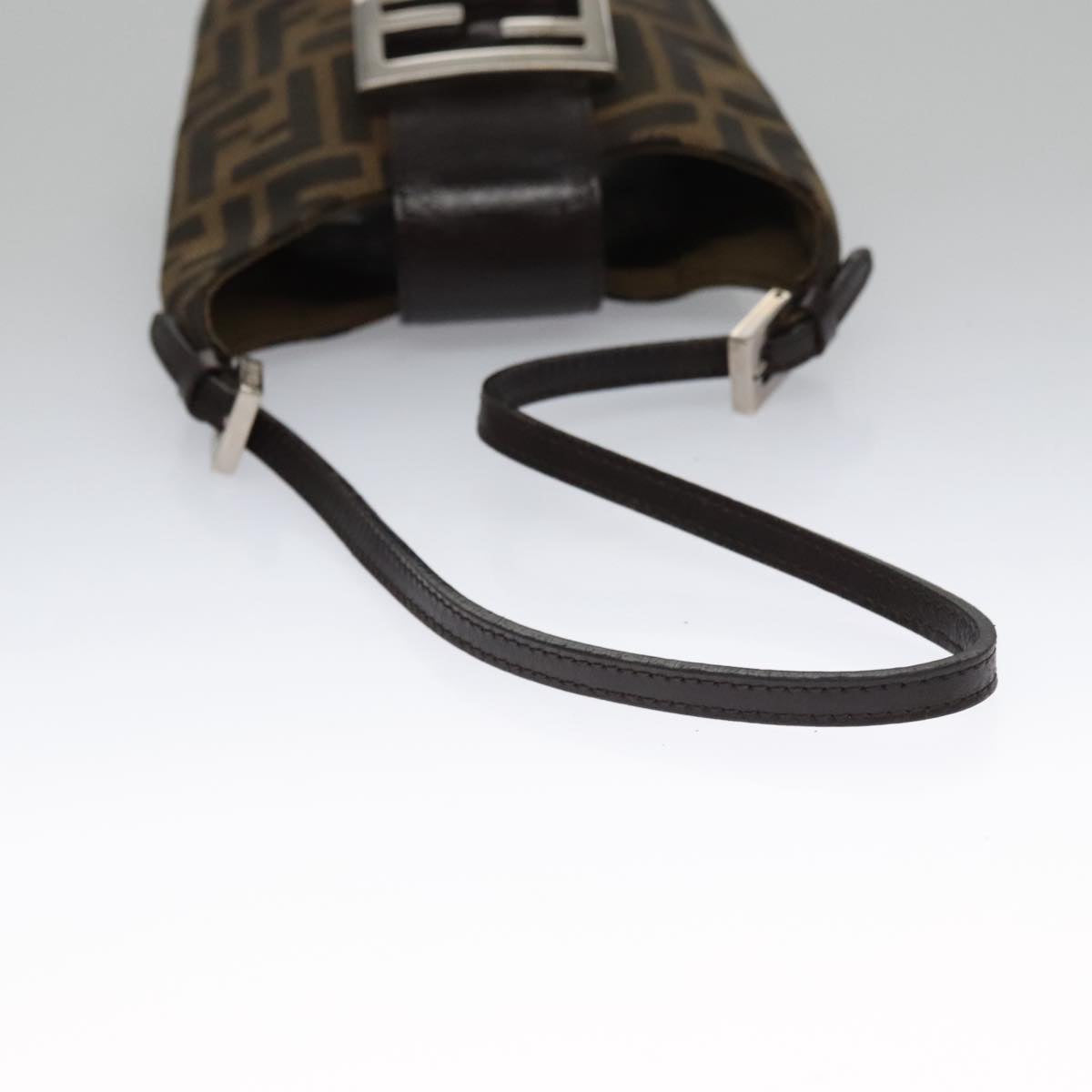 Fendi Zucca Brown Canvas Shoulder Bag ()