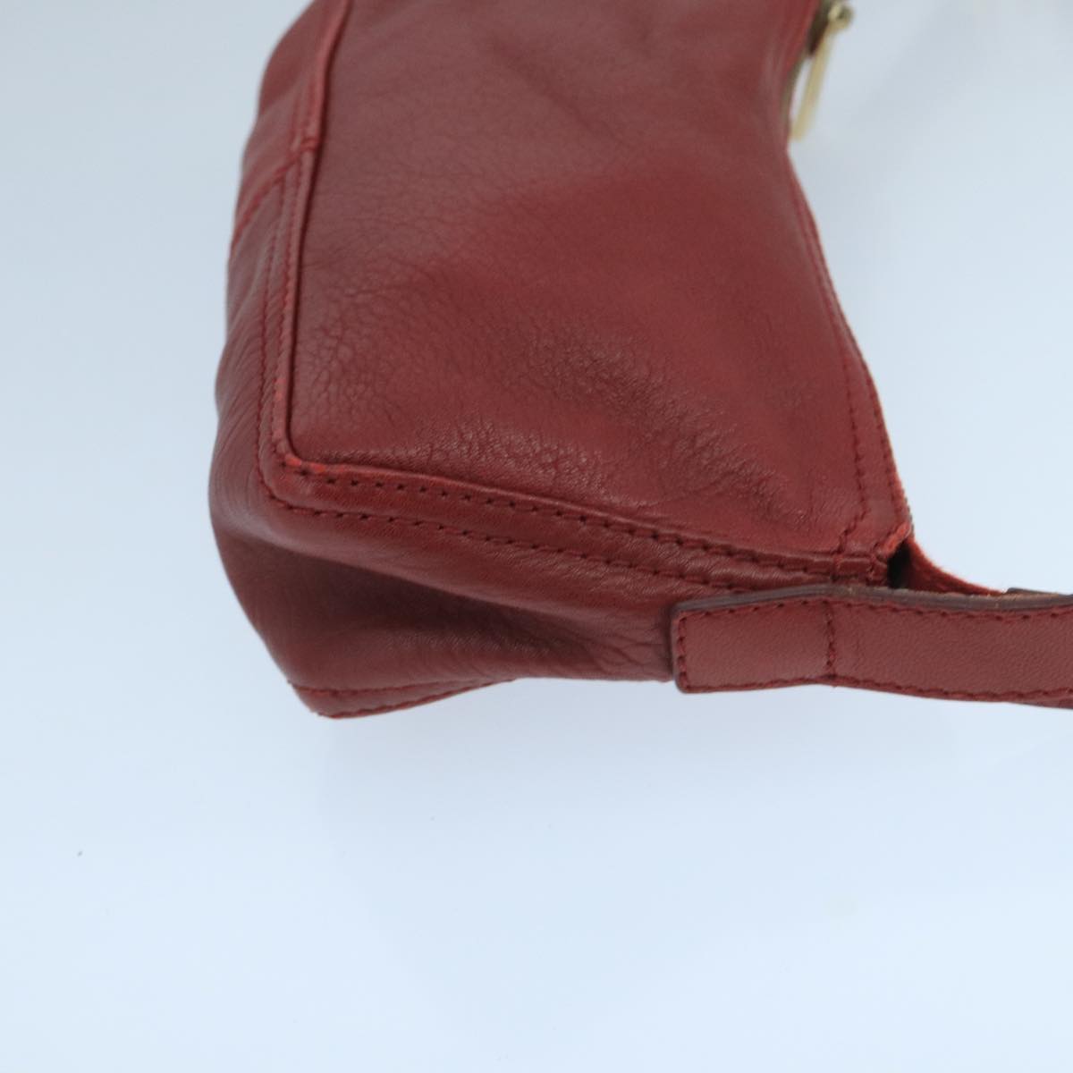 Fendi Burgundy Leather Shoulder Bag ()