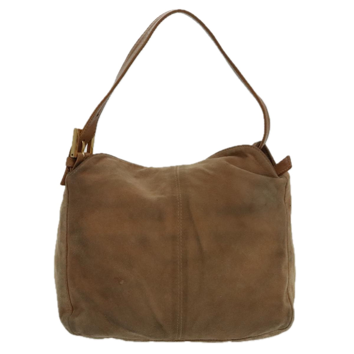 Fendi Mamma Baguette Brown Suede Shoulder Bag ()