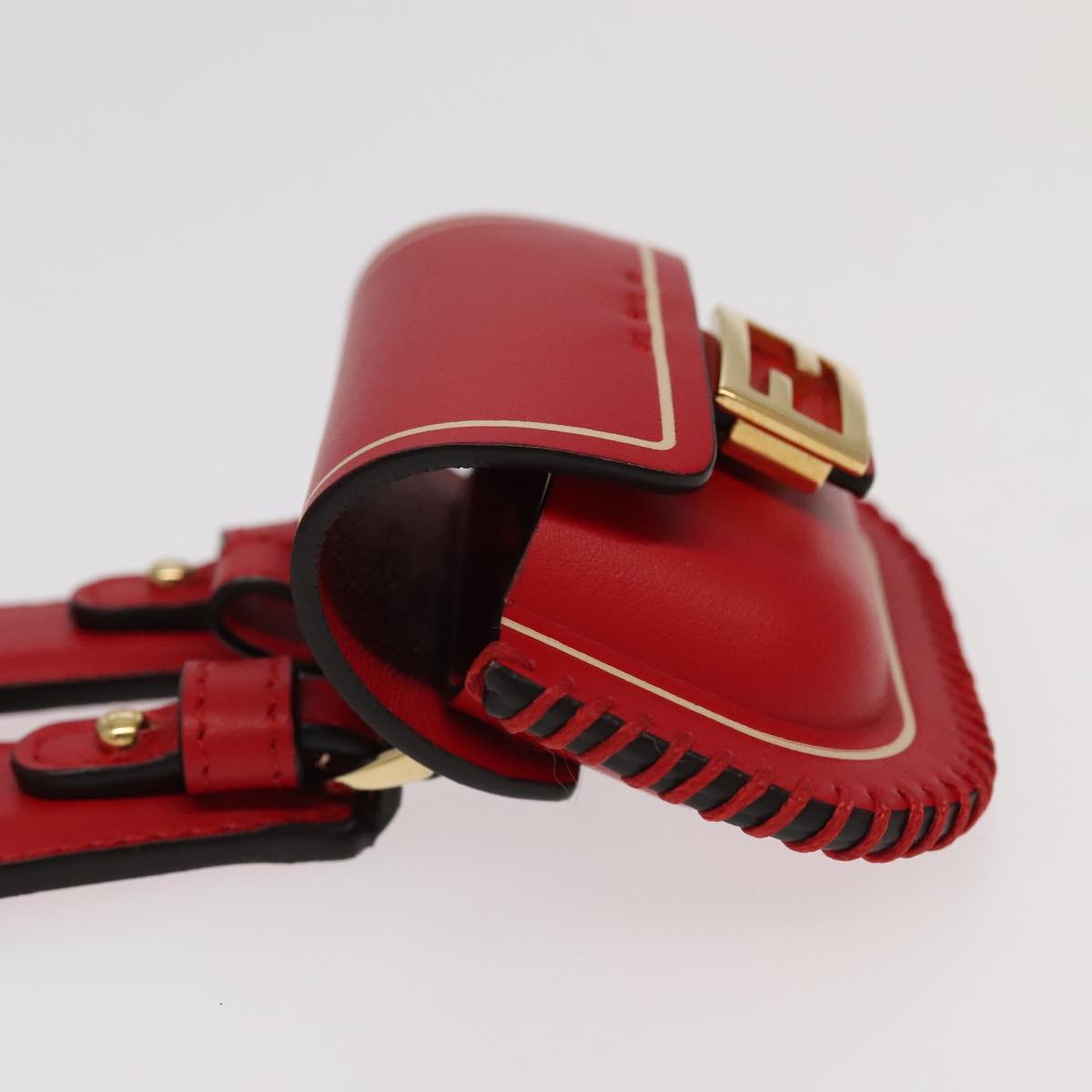 Fendi Baguette Red Leather Wallet ()
