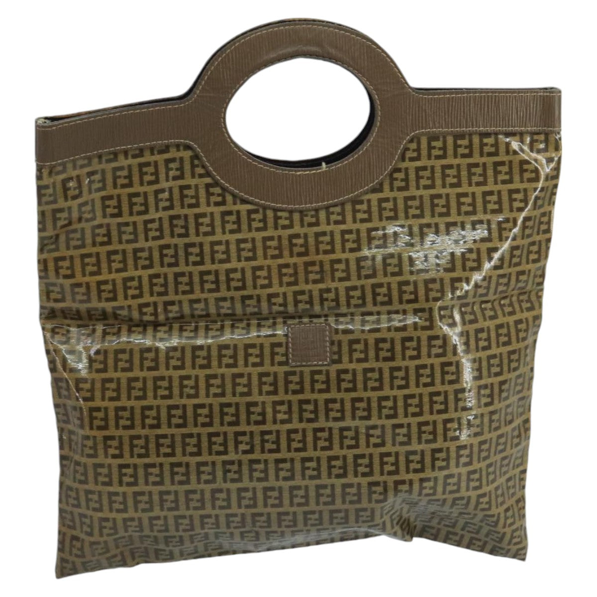 Fendi Zucchino Brown Canvas Tote Bag ()