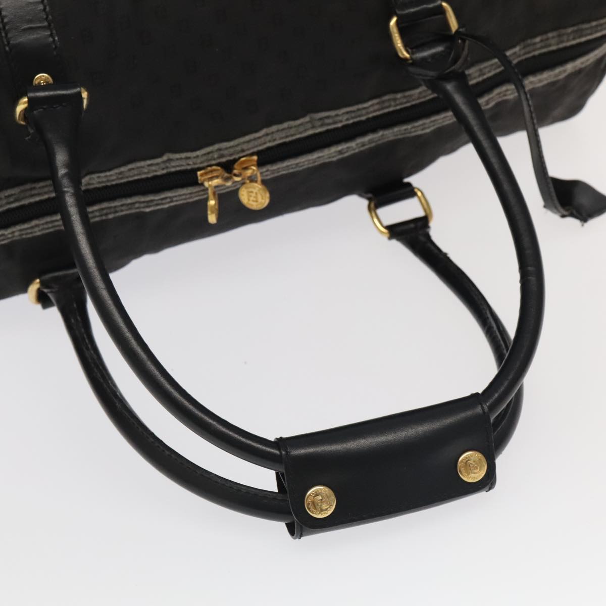 Fendi Black Canvas Travel Bag ()
