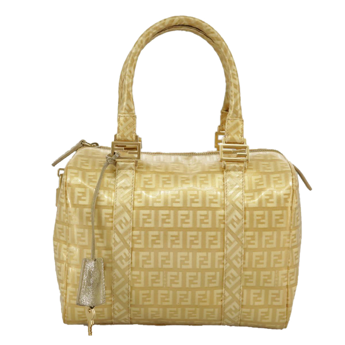 Fendi Gold Canvas Handbag ()