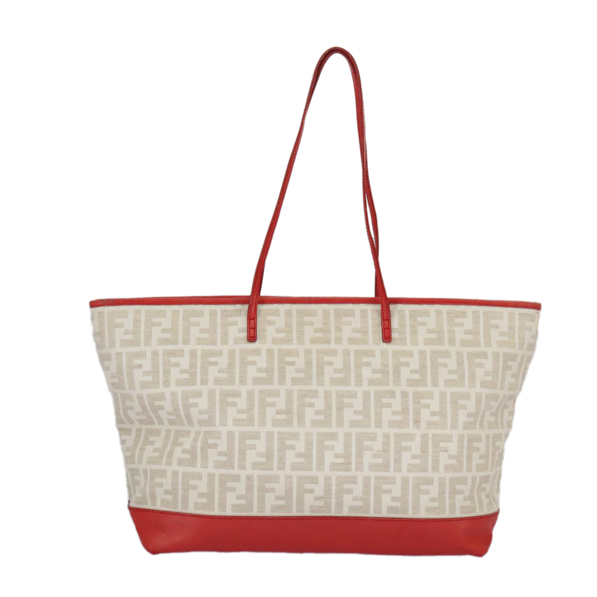 Fendi Roll Beige Canvas Tote Bag ()