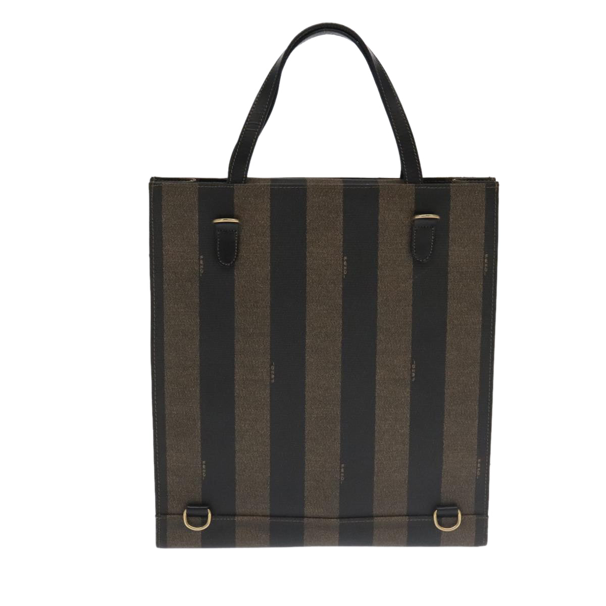 Fendi Pecan Brown Canvas Tote Bag ()