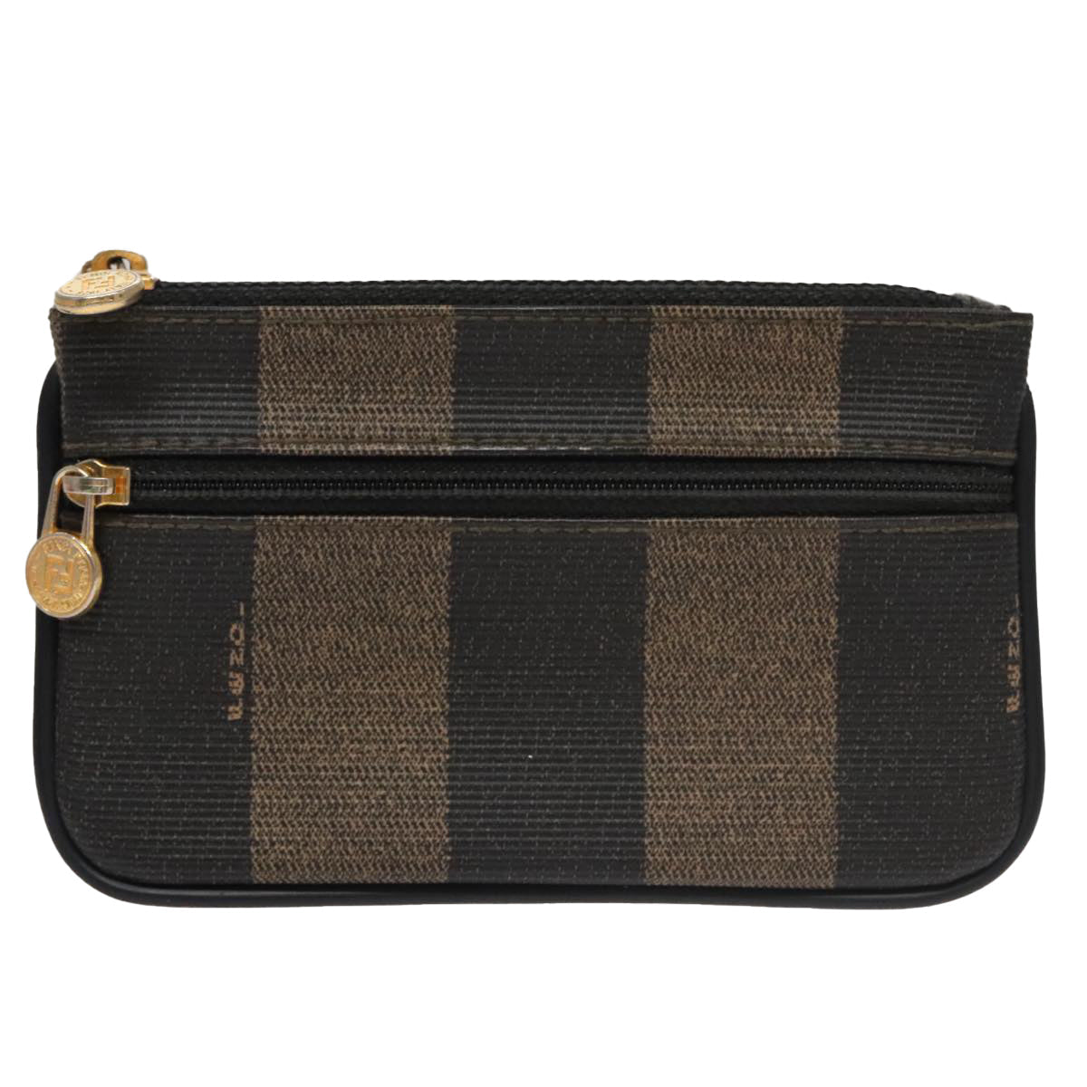 Fendi Pequin Brown Canvas Wallet ()