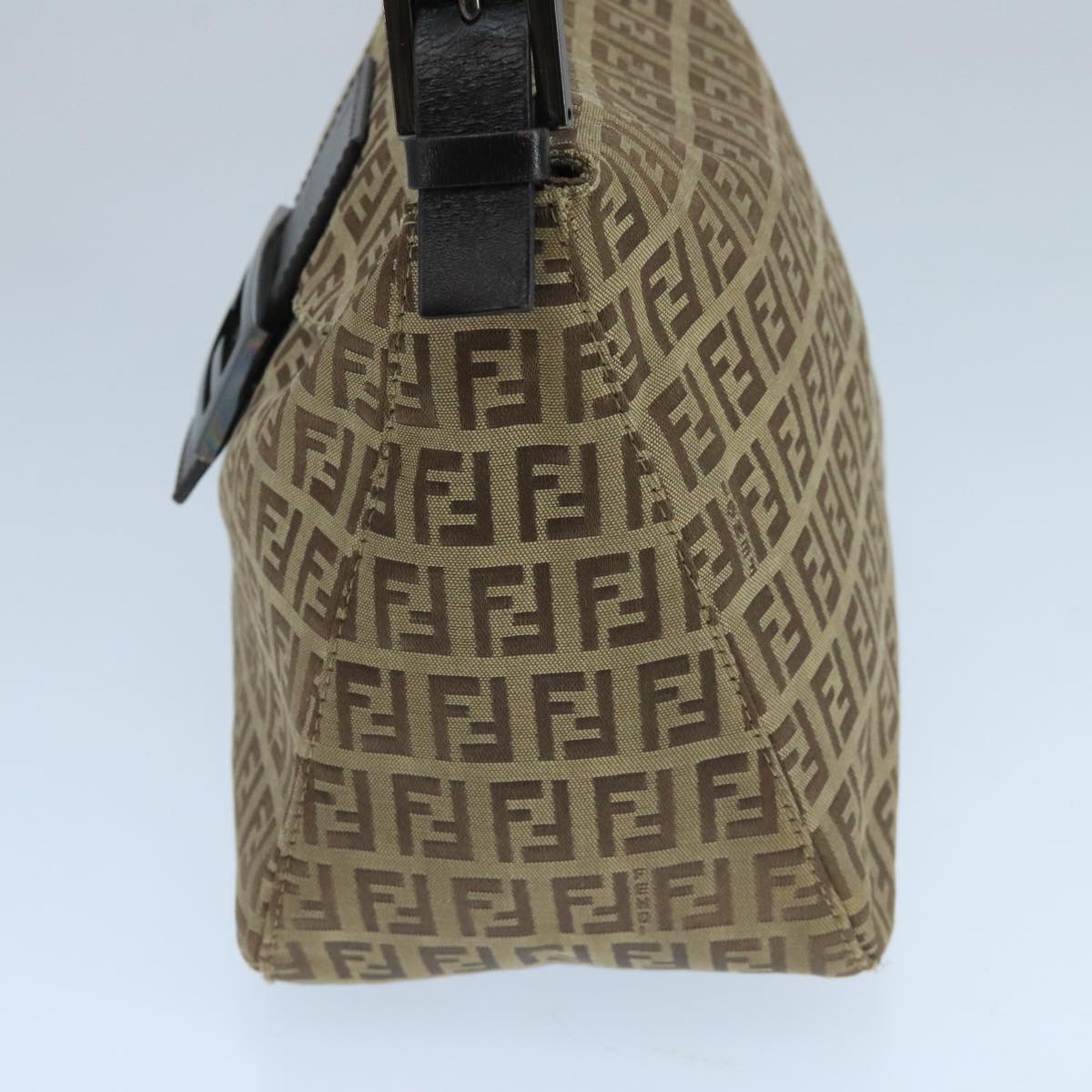 Fendi Zucchino Beige Canvas Shoulder Bag ()