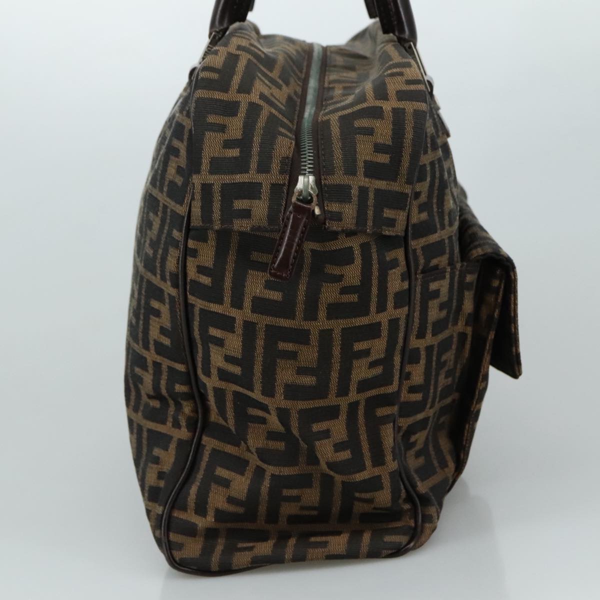 Fendi Zucca Brown Canvas Handbag ()