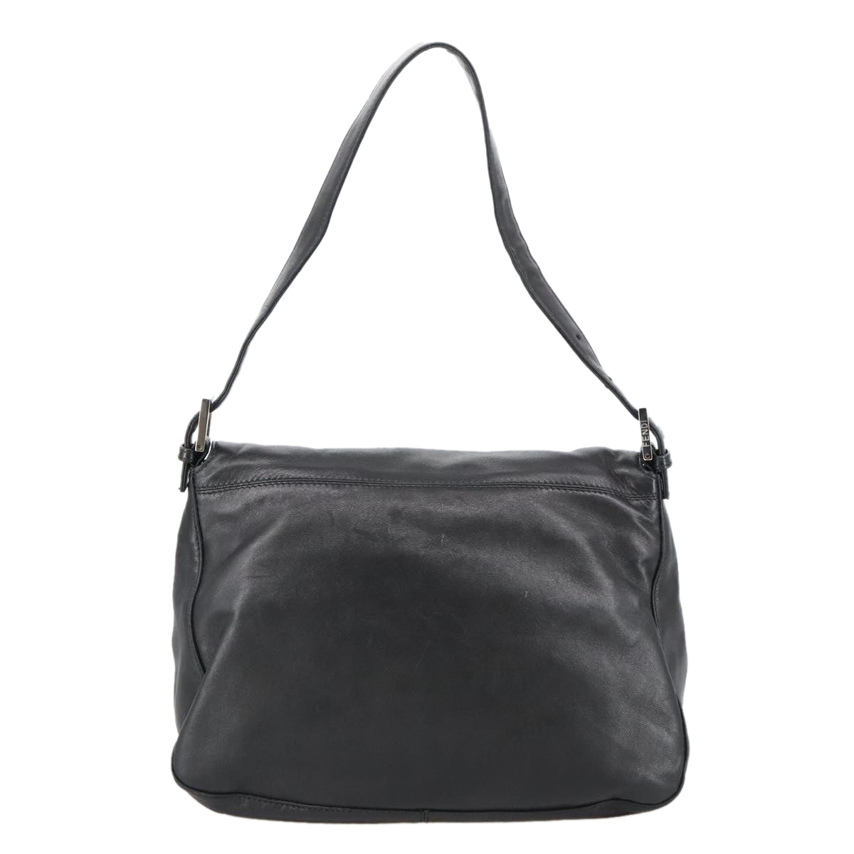 Fendi Mamma Baguette Black Leather Shoulder Bag ()