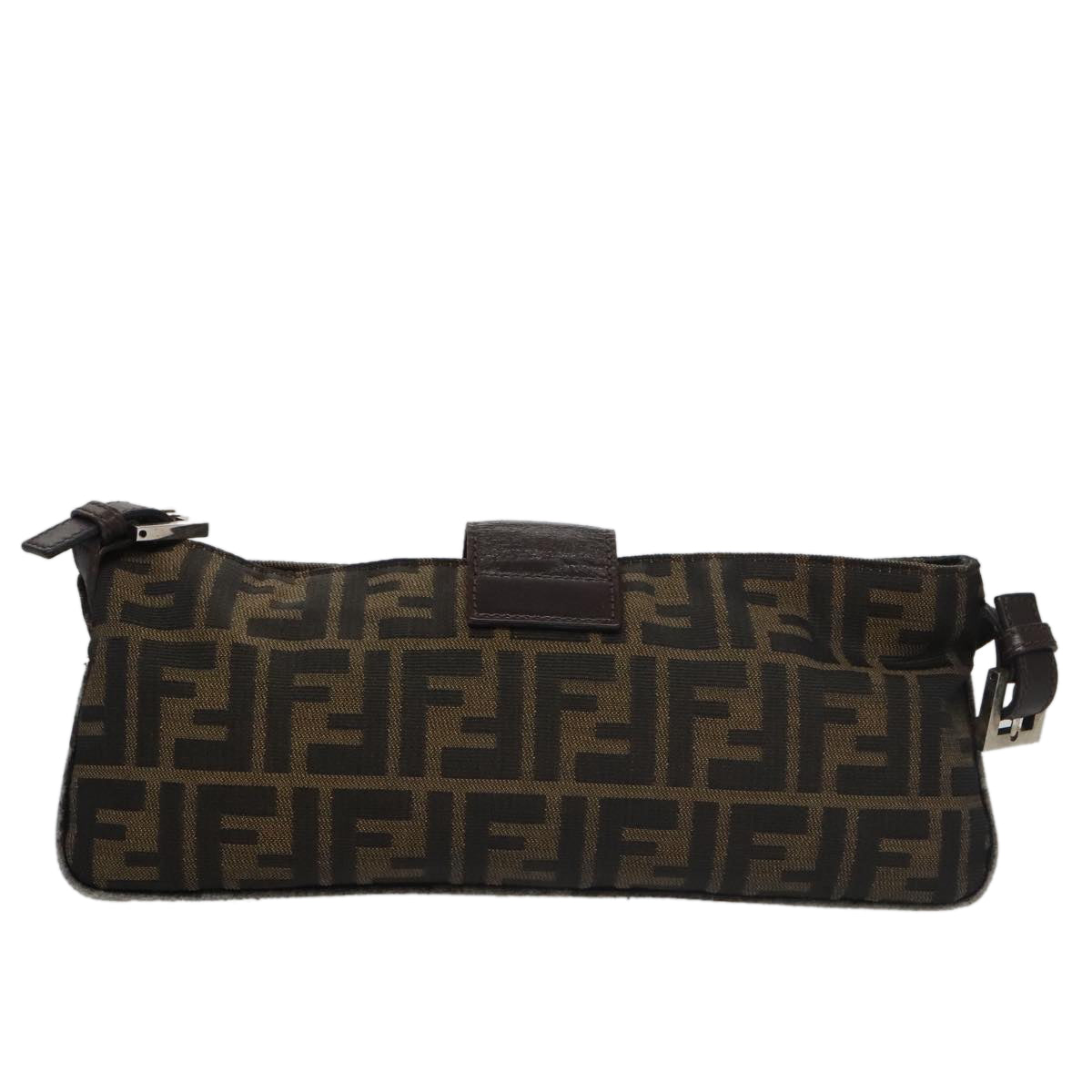 Fendi Mamma Baguette Brown Canvas Shoulder Bag ()