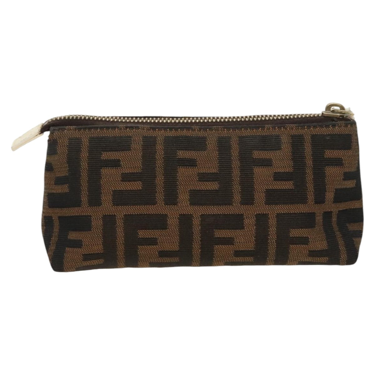 Fendi Brown Canvas Clutch Bag ()