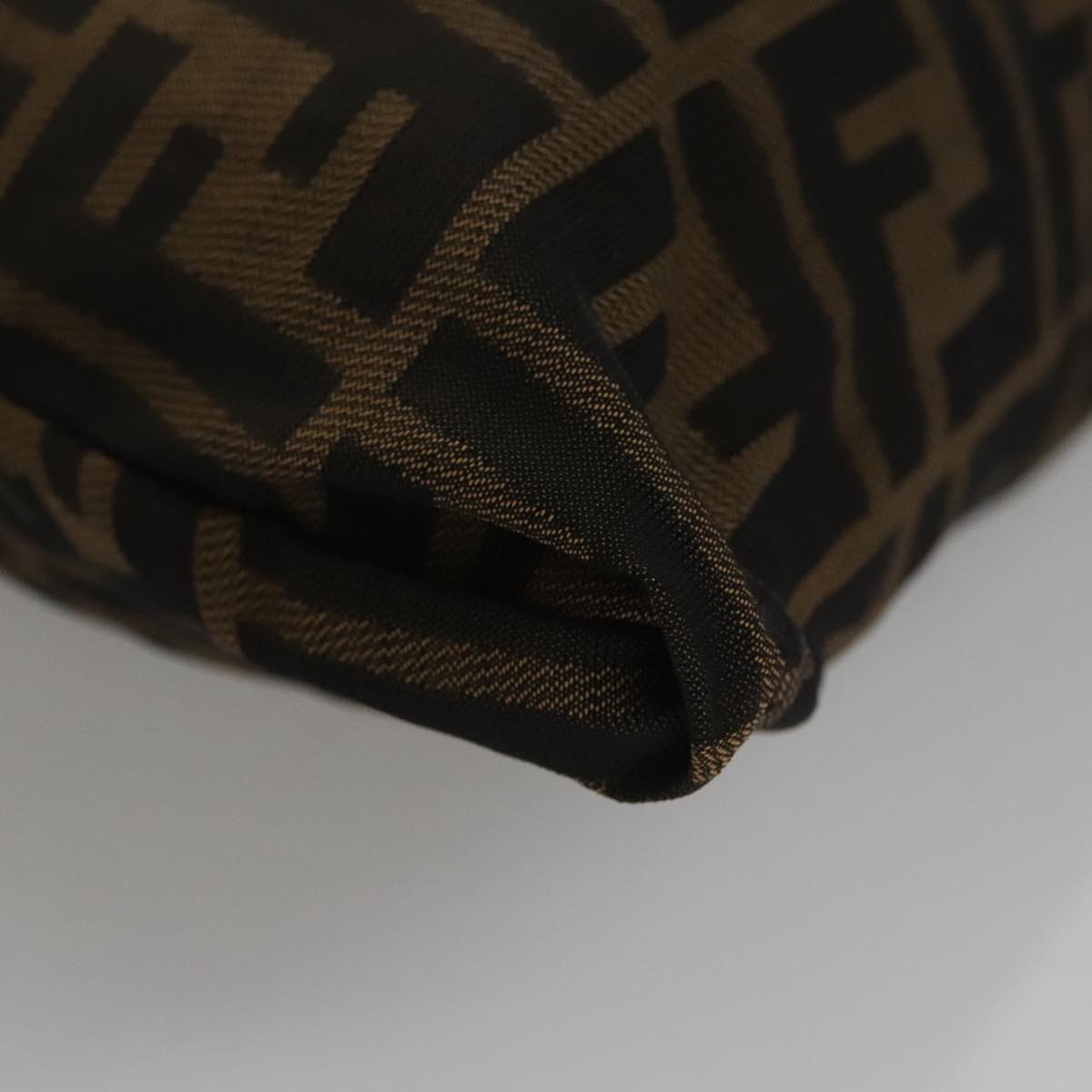 Fendi Zucca Brown Canvas Clutch Bag ()