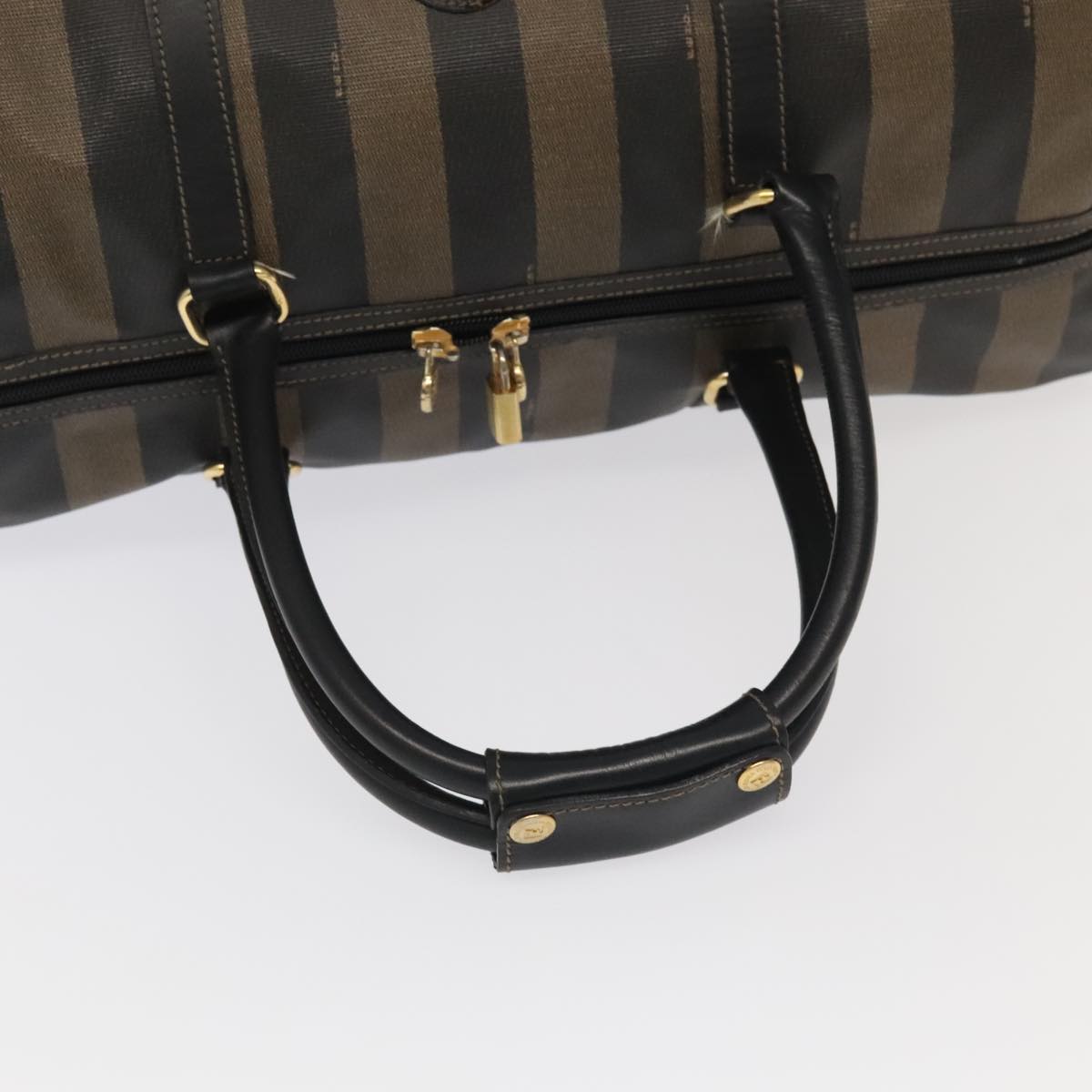 Fendi Pequin Brown Canvas Travel Bag ()