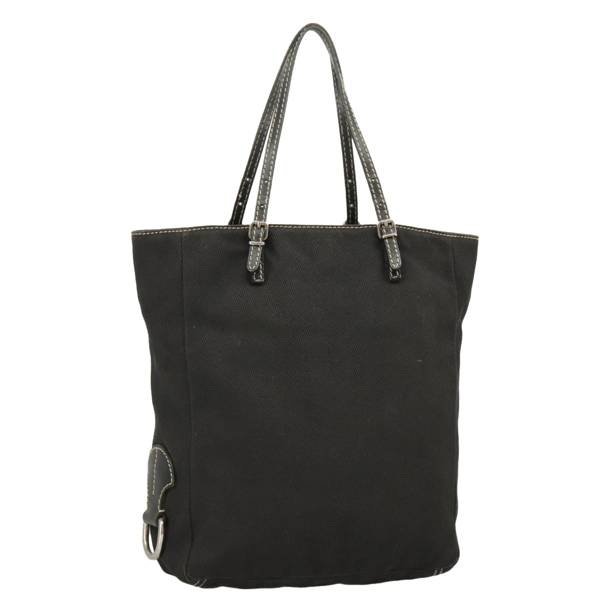 Fendi Black Canvas Tote Bag ()