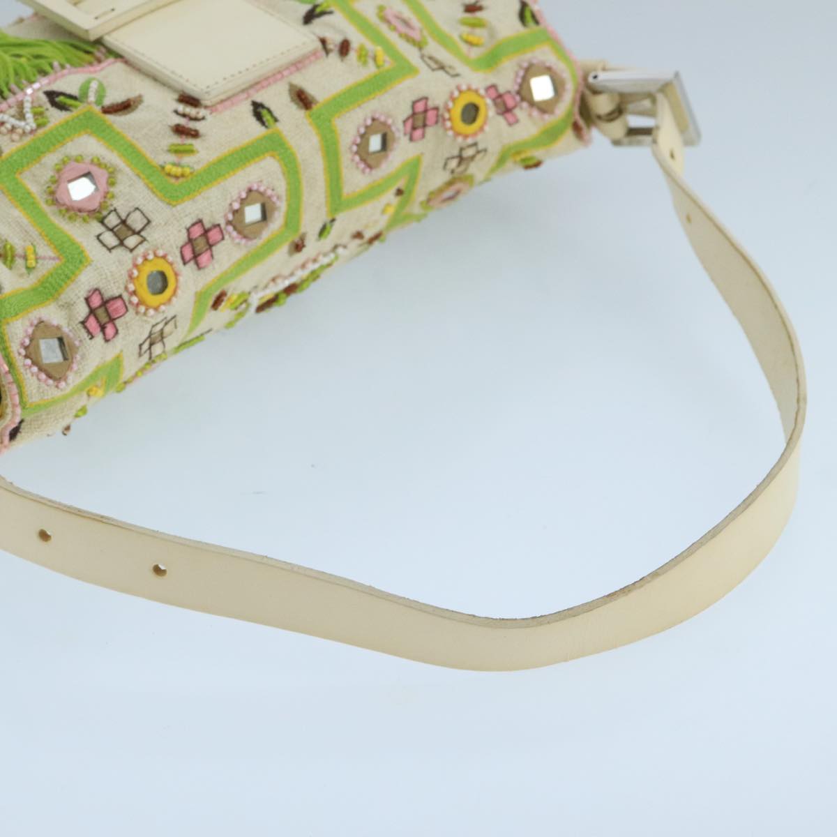 Fendi Mamma Baguette Multicolour Canvas Shoulder Bag ()