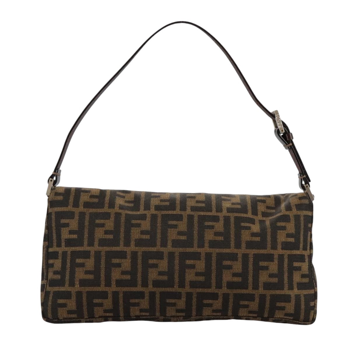 Fendi Zucca Brown Canvas Shoulder Bag ()