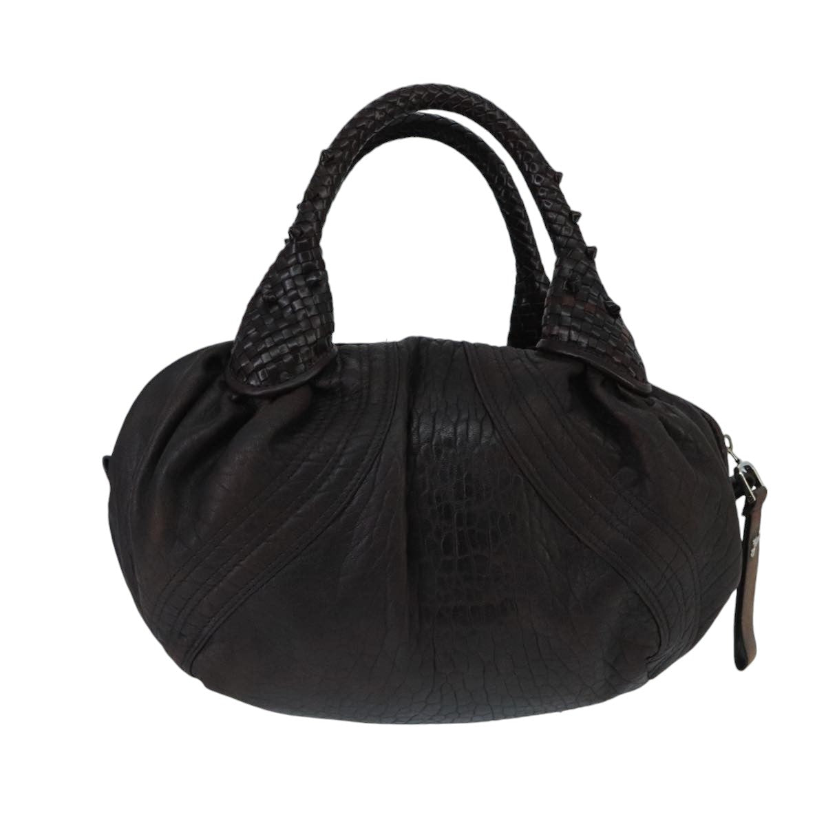 Fendi Spy Brown Leather Handbag ()