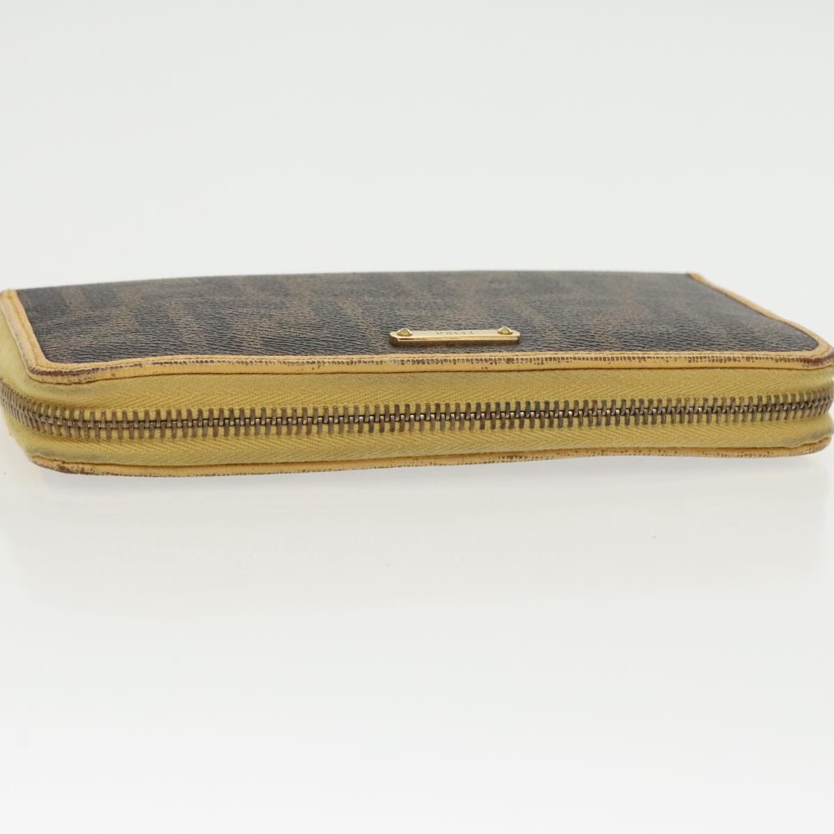 Fendi Ff Brown Canvas Wallet ()