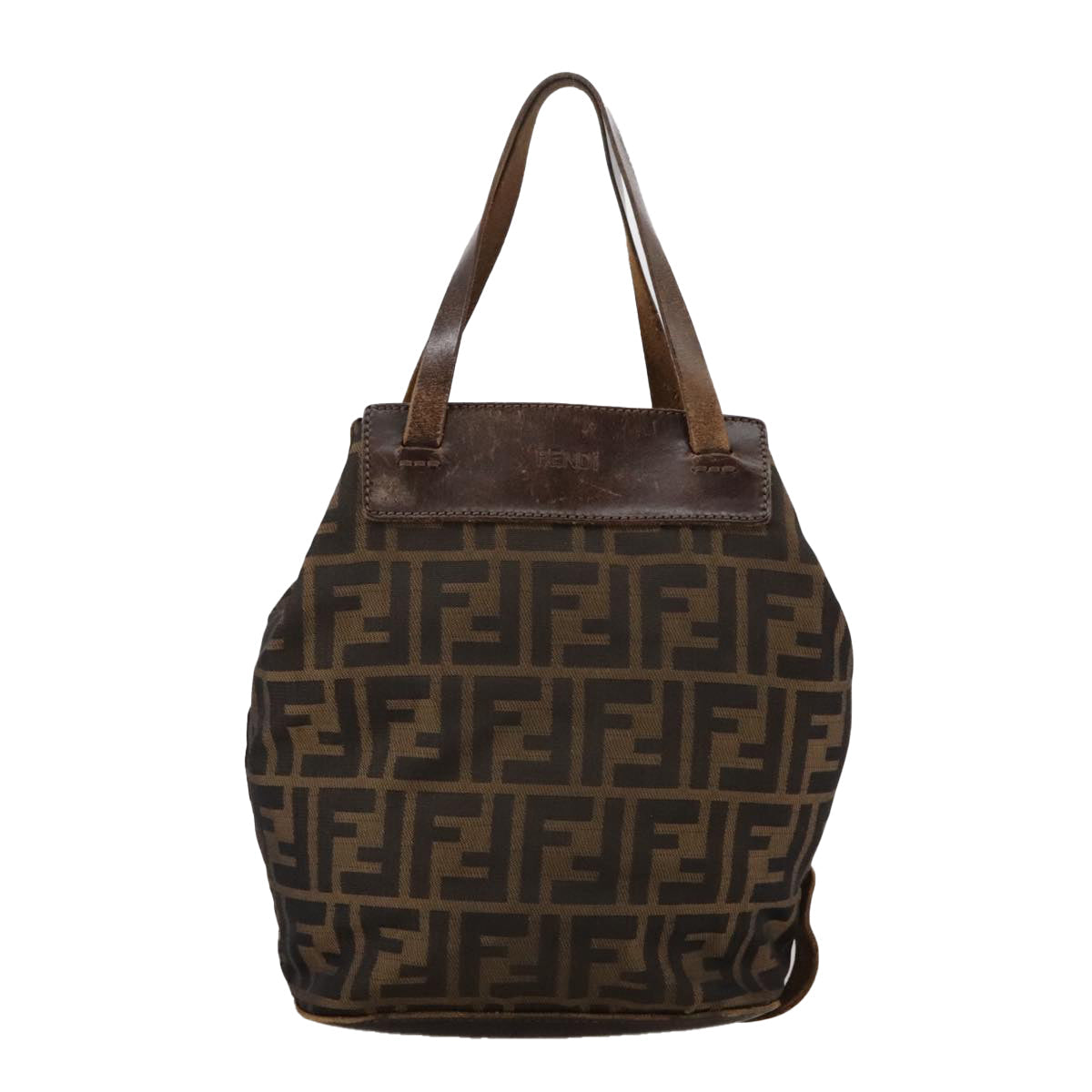 Fendi Zucca Brown Canvas Handbag ()