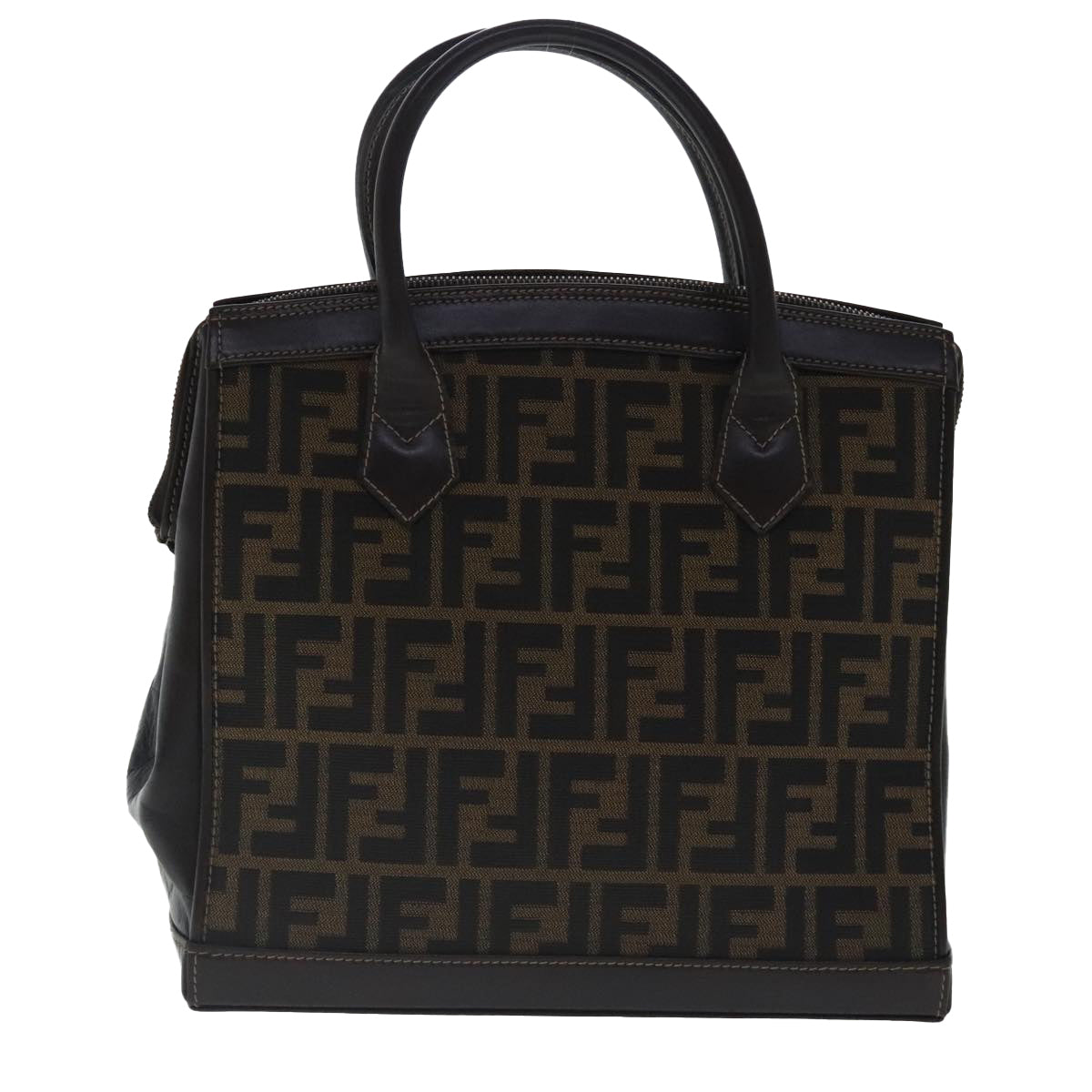 Fendi Zucca Brown Canvas Handbag ()