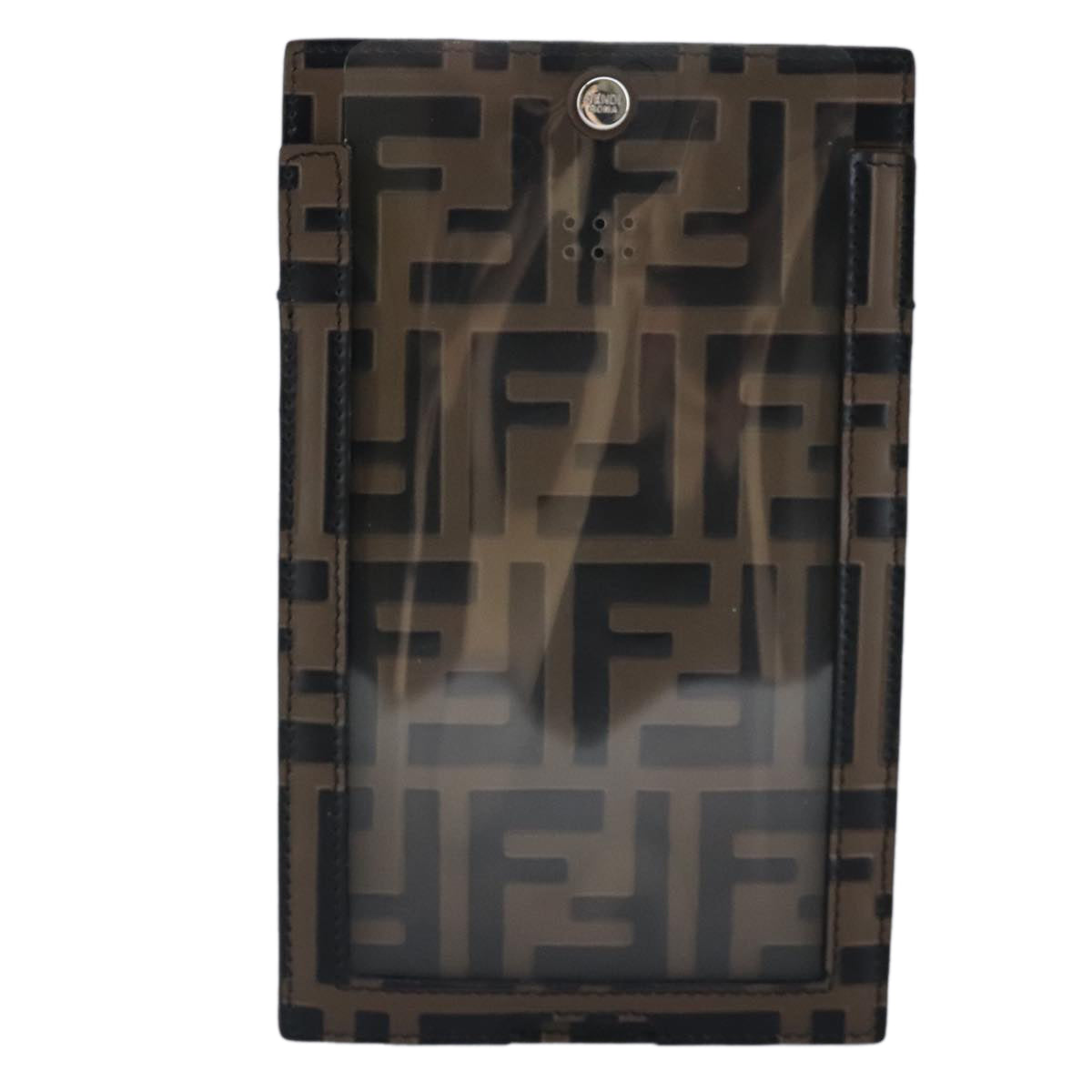 Fendi Zucca Brown Canvas Clutch Bag ()