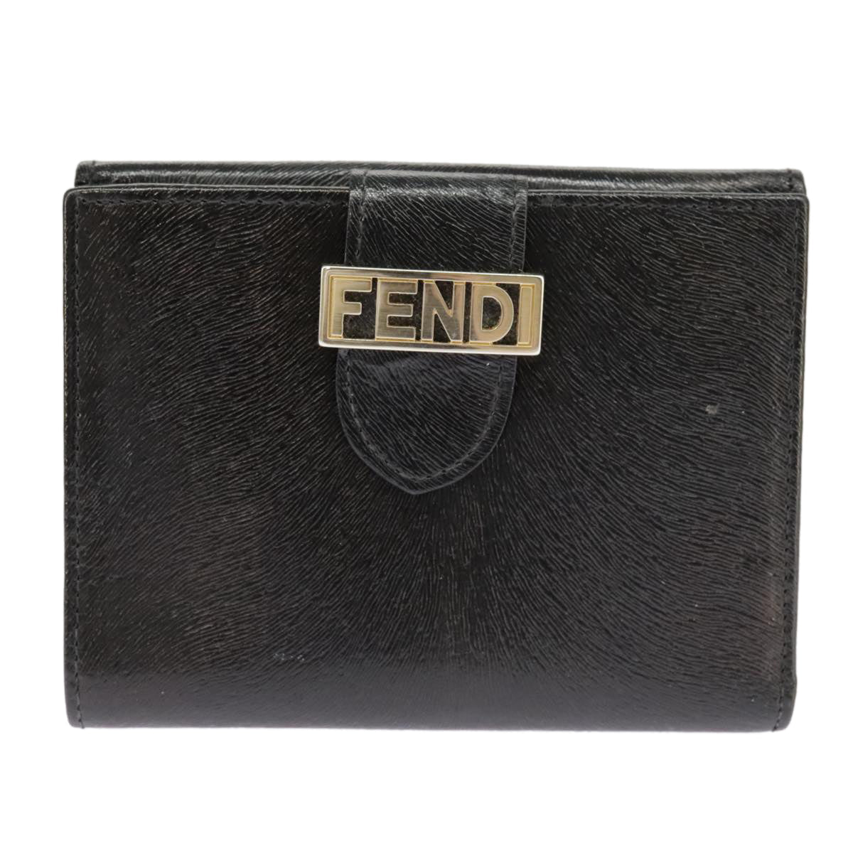 Fendi Fendigraphy Black Leather Wallet ()