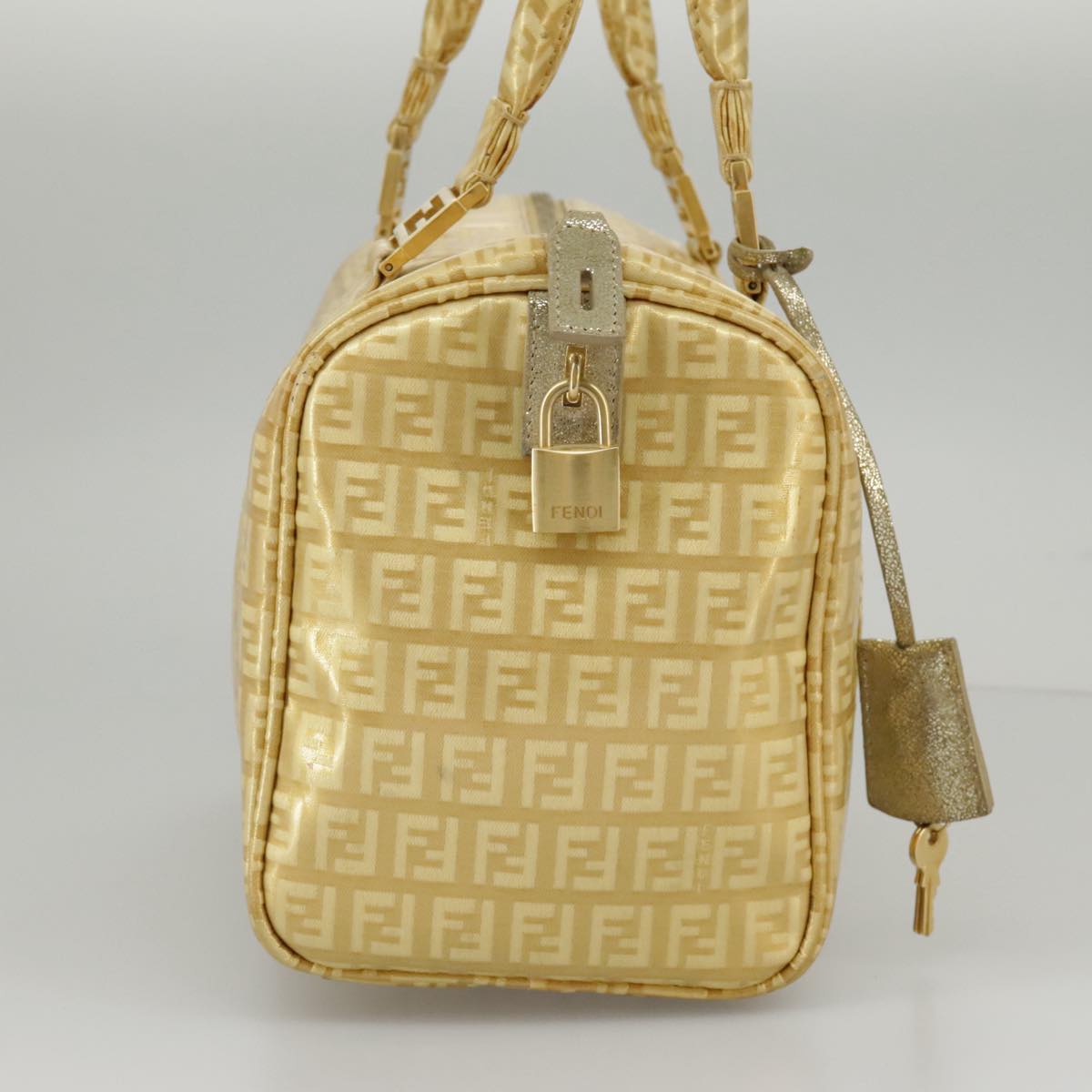 Fendi Gold Canvas Handbag ()
