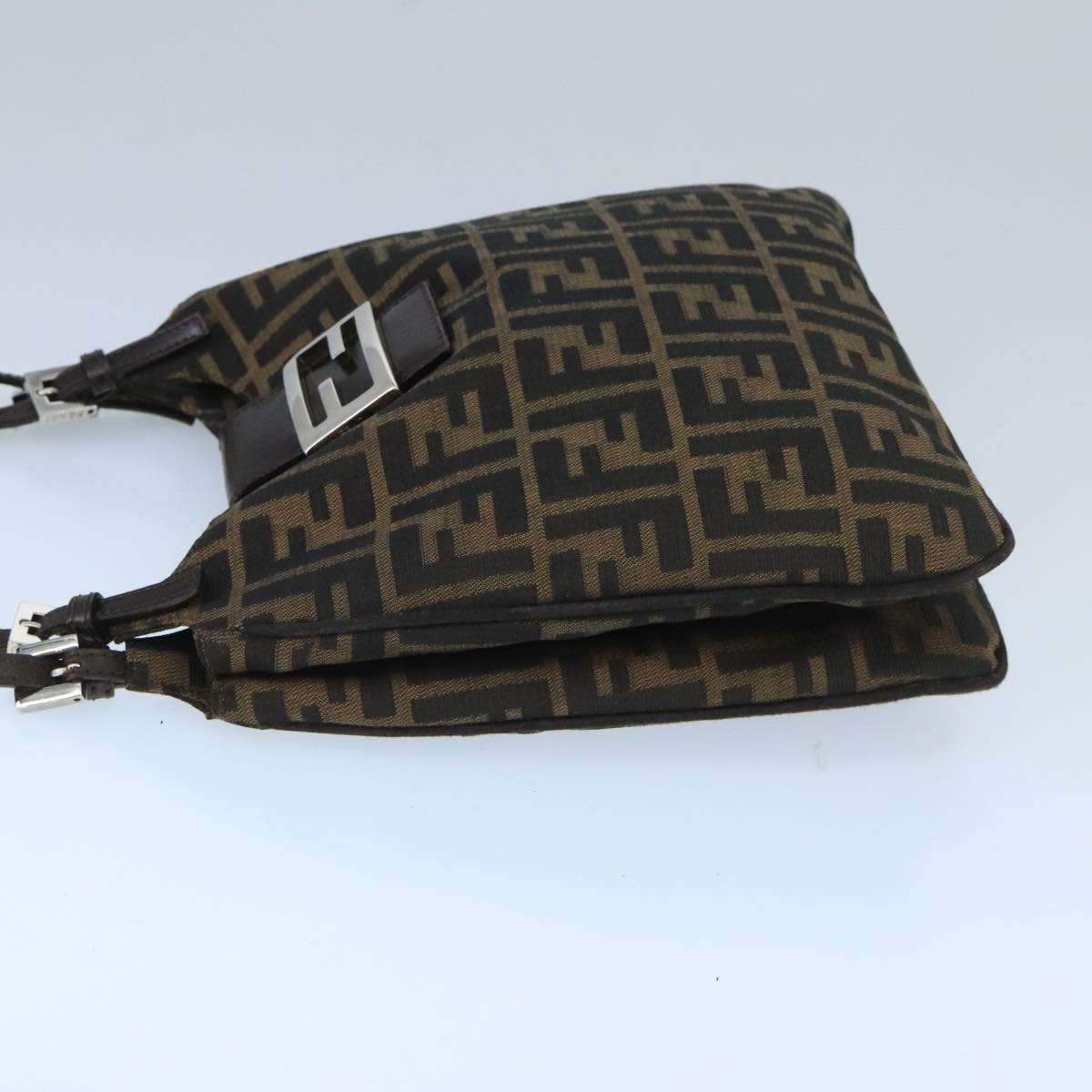 Fendi Mamma Baguette Brown Canvas Shoulder Bag ()