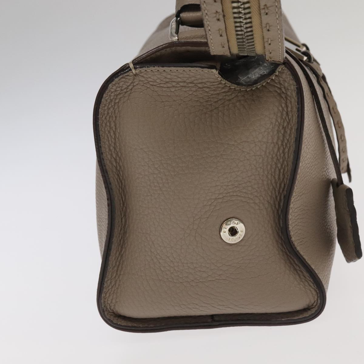 Fendi Lei Selleria Beige Leather Handbag ()