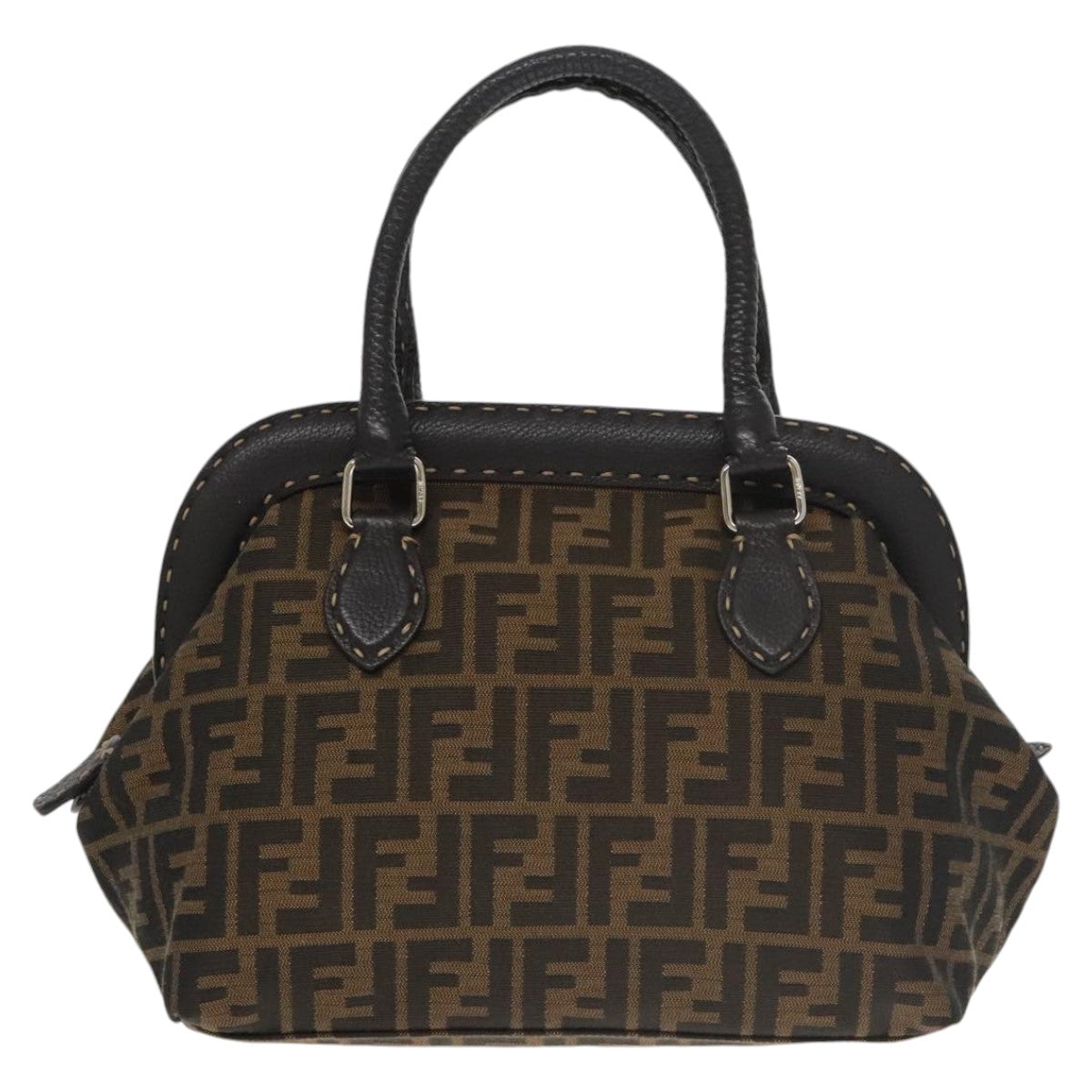 Fendi Zucca Brown Canvas Handbag ()