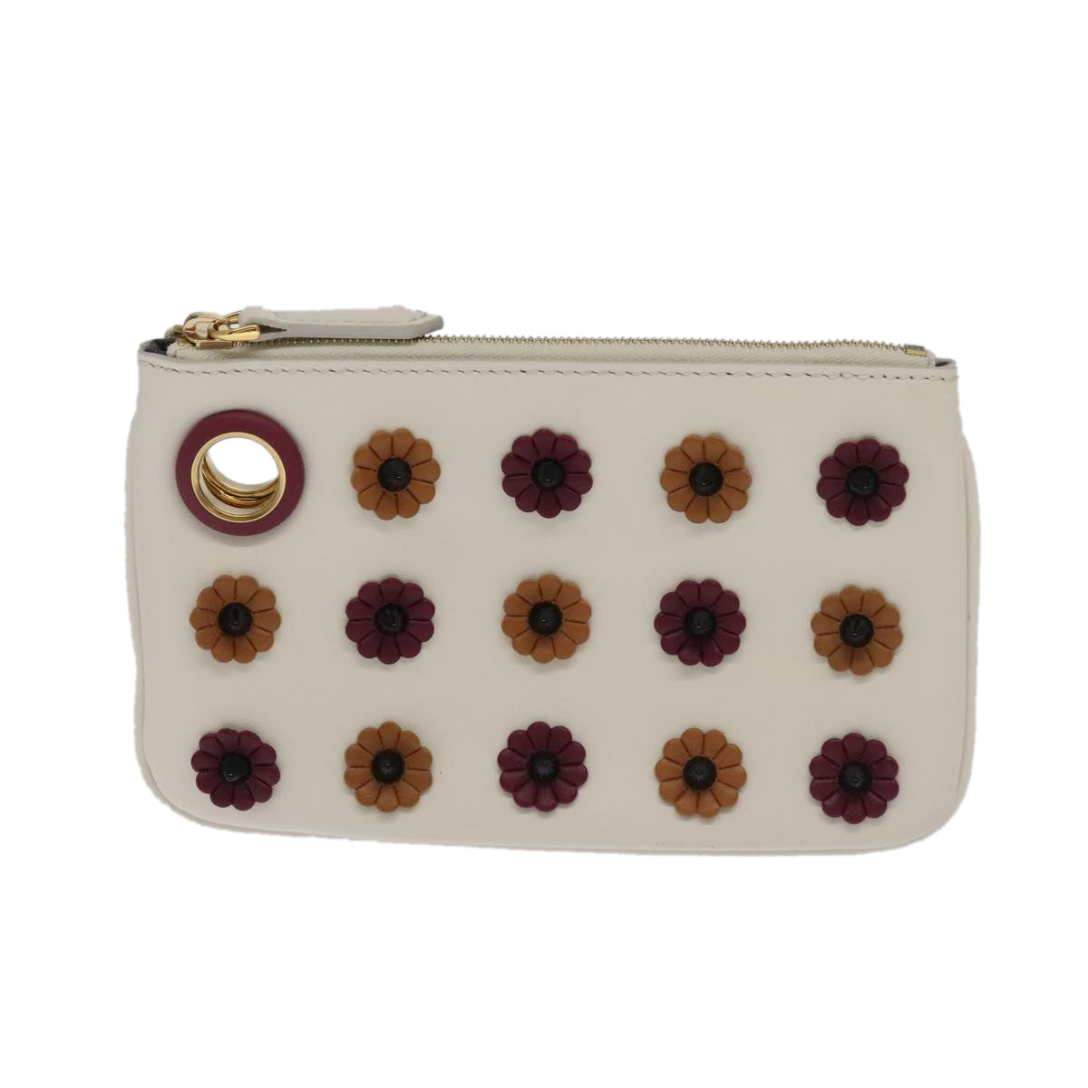 Fendi Triplet Multicolour Leather Clutch Bag ()
