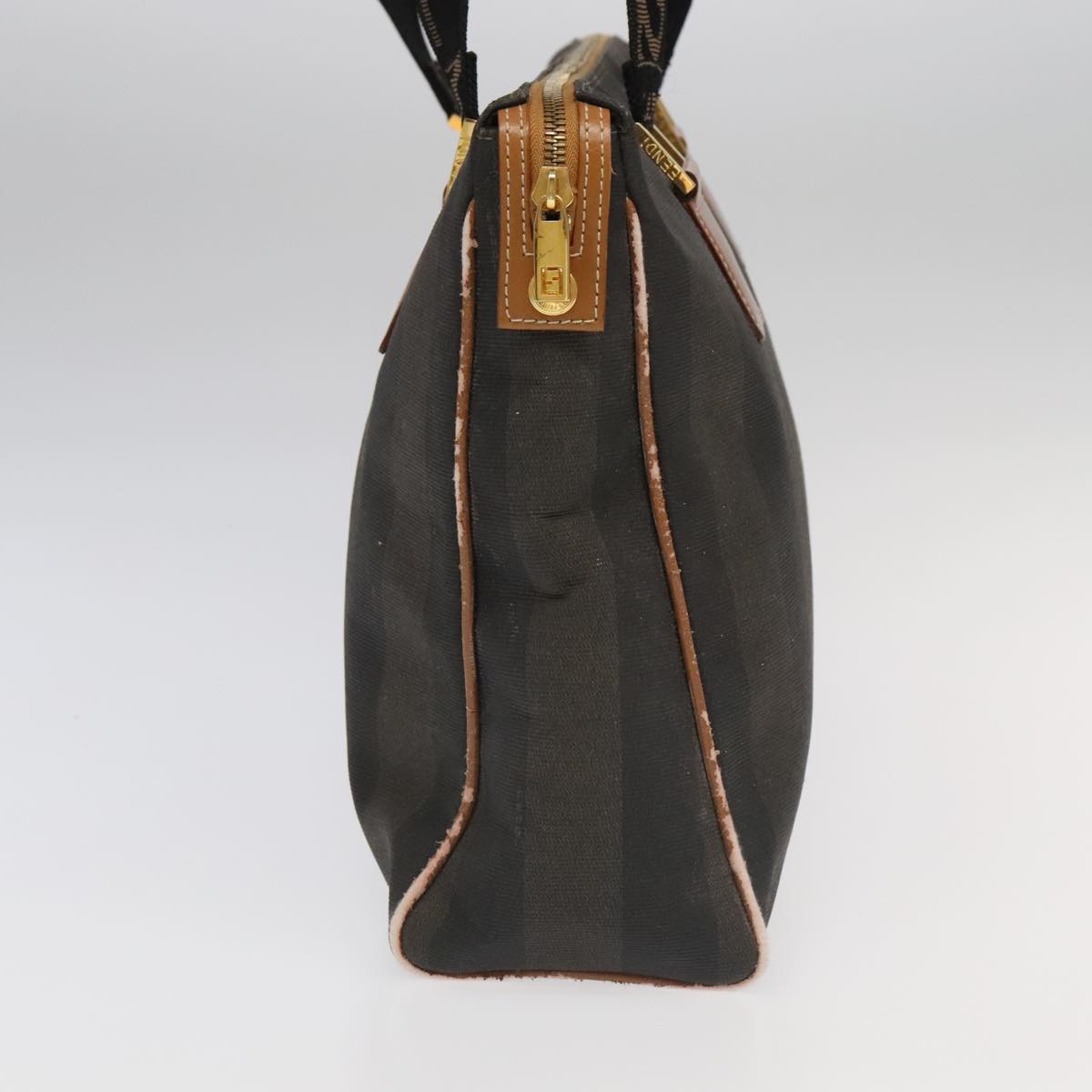 Fendi Pequin Brown Canvas Travel Bag ()