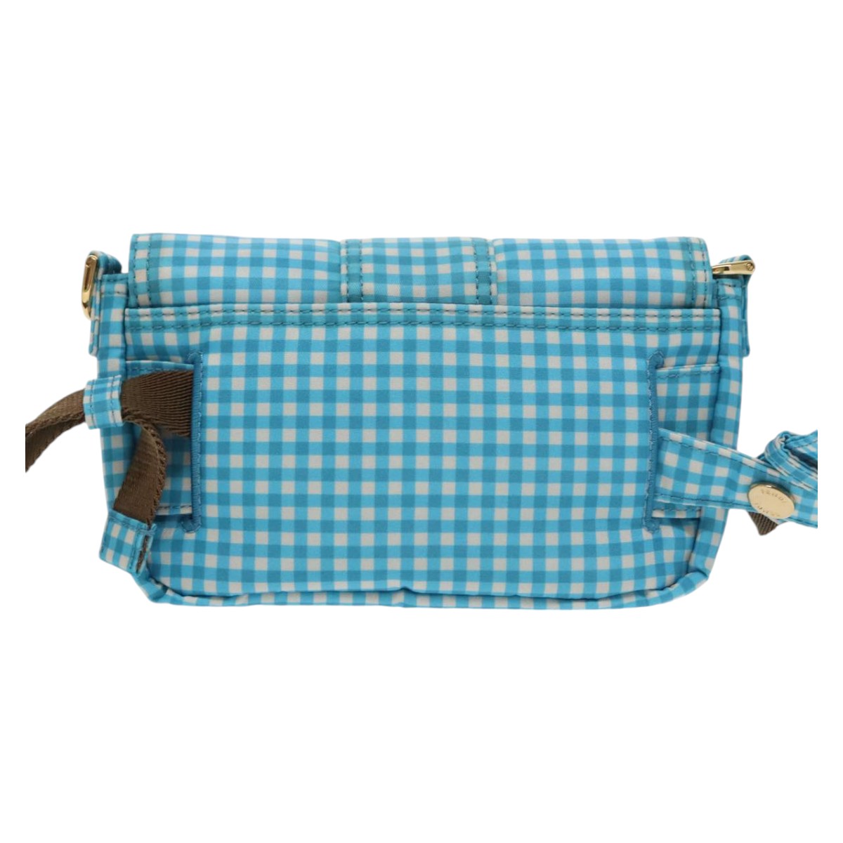 Fendi Baguette Blue Synthetic Shoulder Bag ()