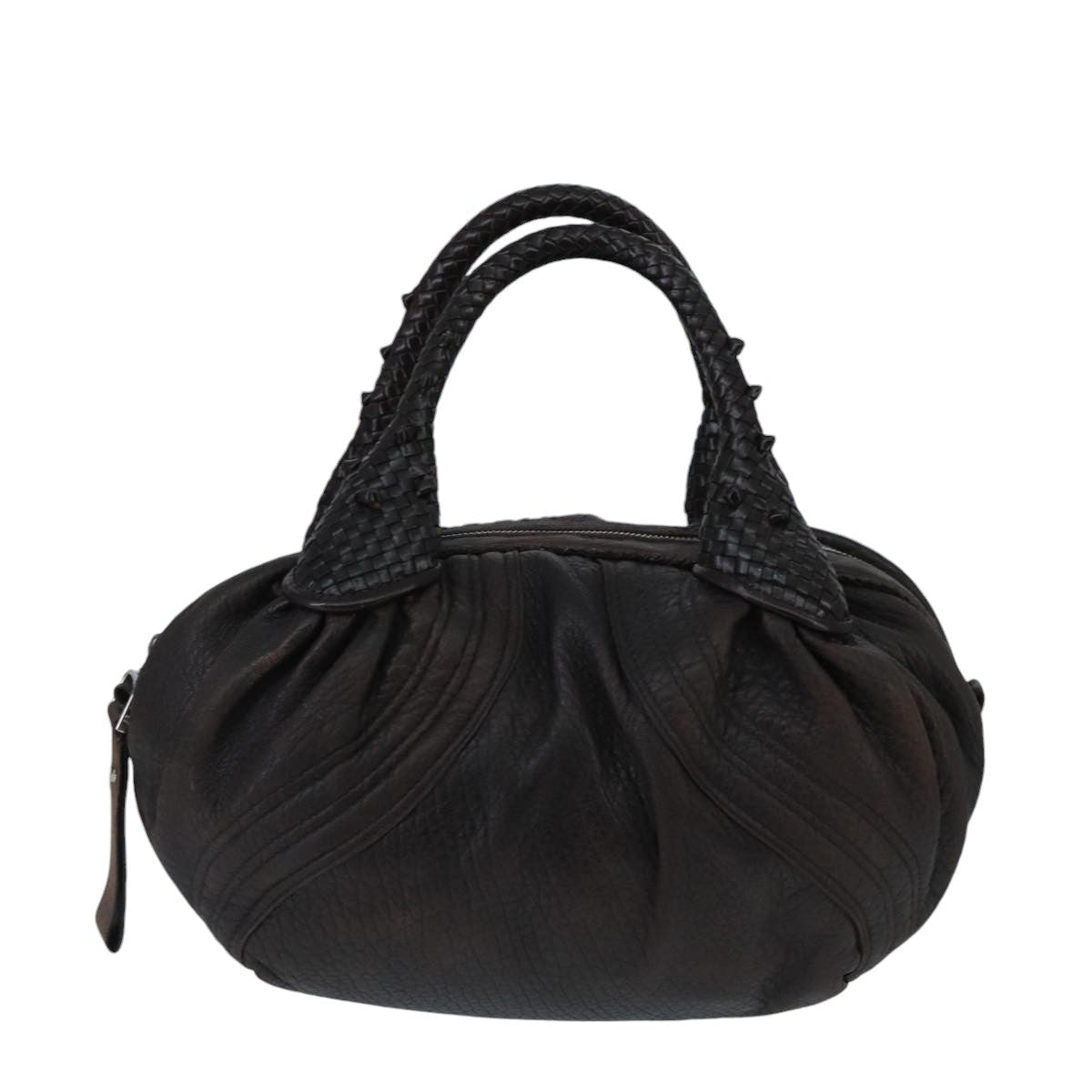 Fendi Spy Brown Leather Handbag ()