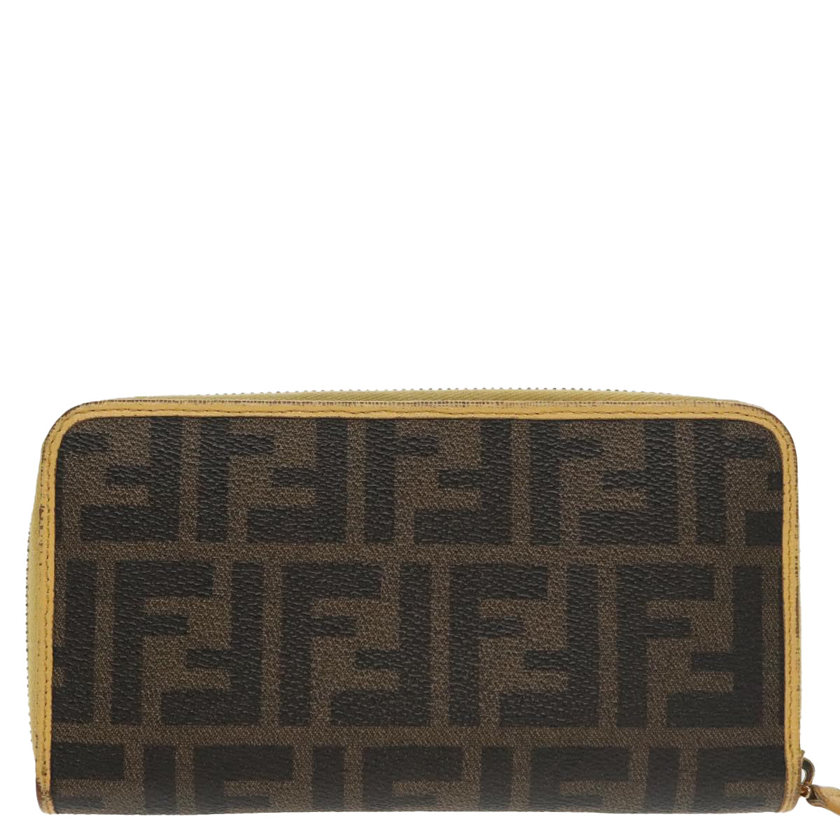 Fendi Ff Brown Canvas Wallet ()