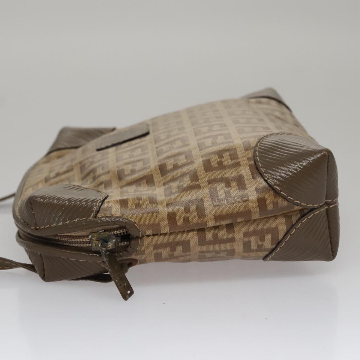 Fendi Beige Canvas Shoulder Bag ()
