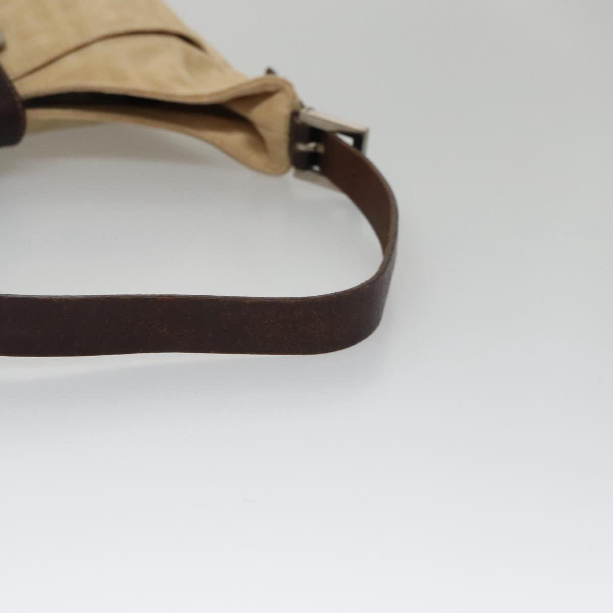 Fendi Zucchino Beige Canvas Shoulder Bag ()
