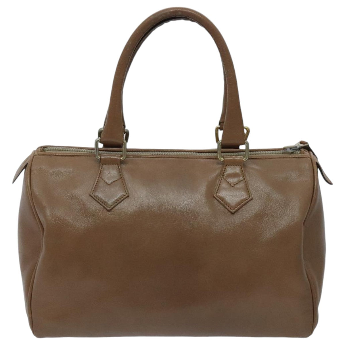 Fendi Ff Brown Leather Handbag ()
