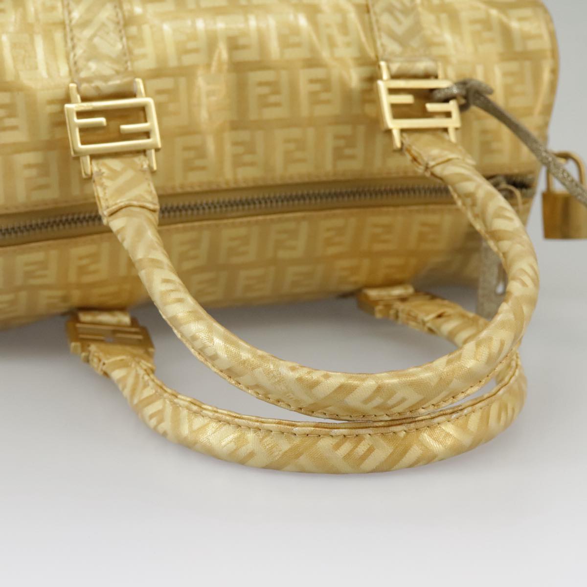 Fendi Gold Canvas Handbag ()