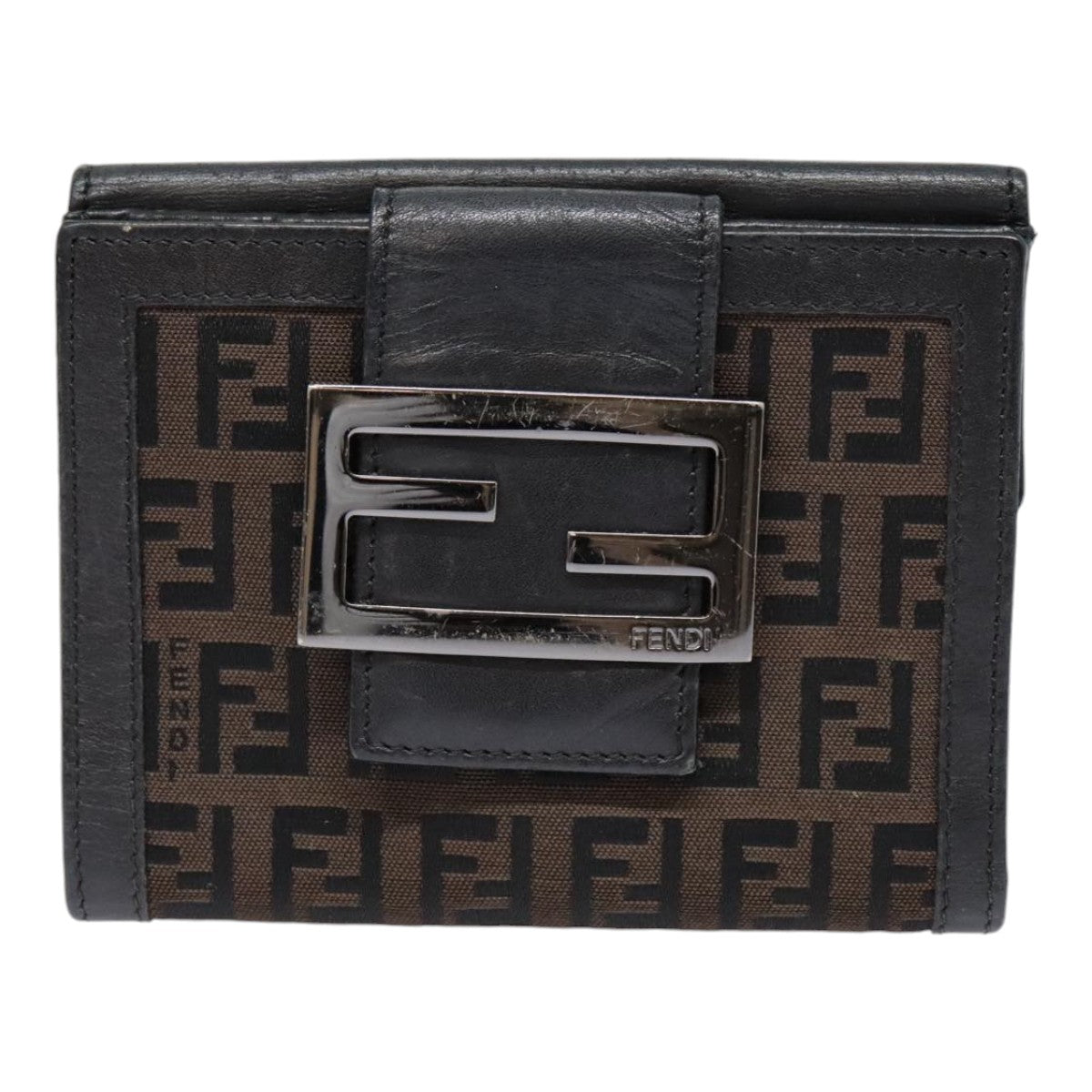 Fendi Zucca Brown Canvas Wallet ()
