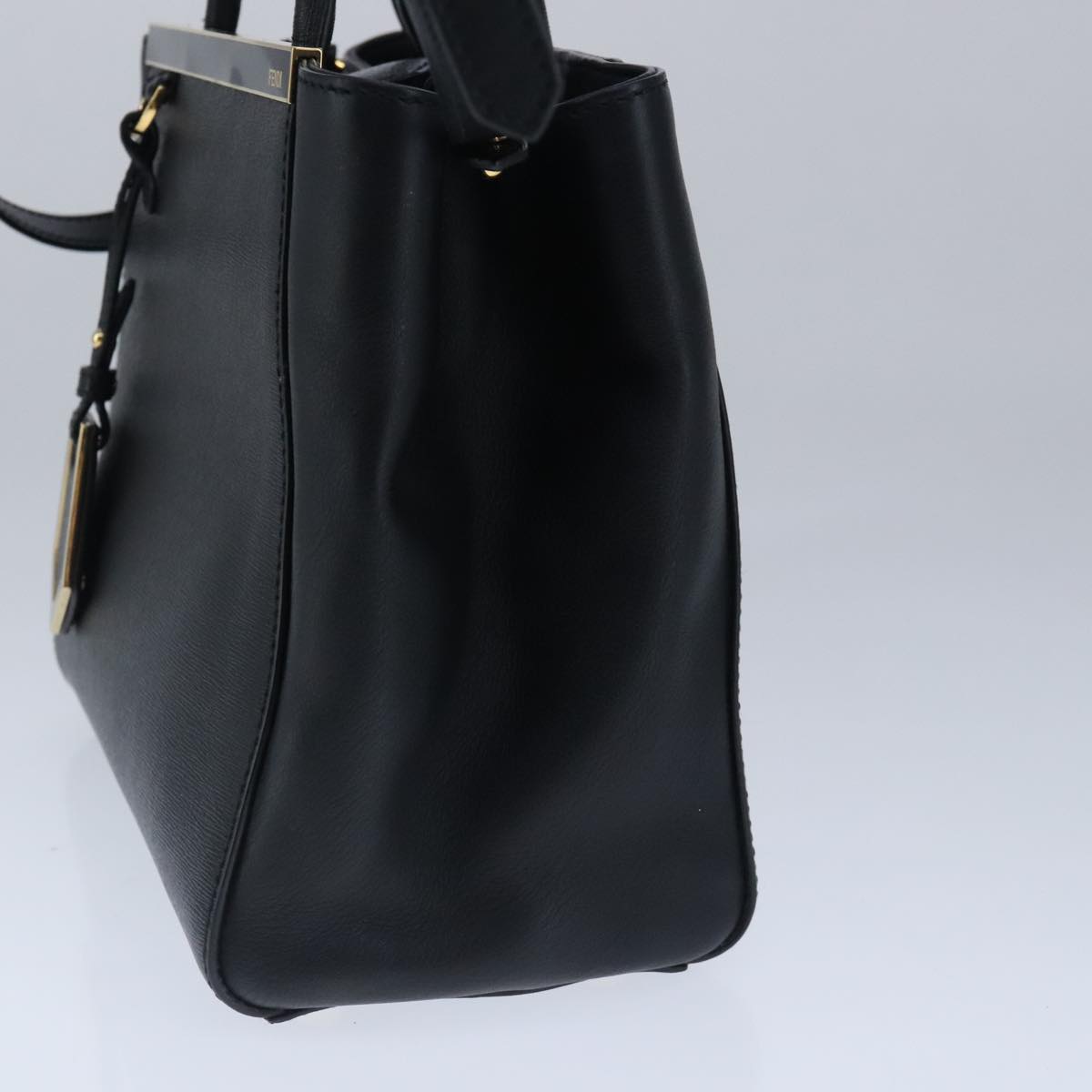 Fendi 2Jours Black Leather Handbag ()