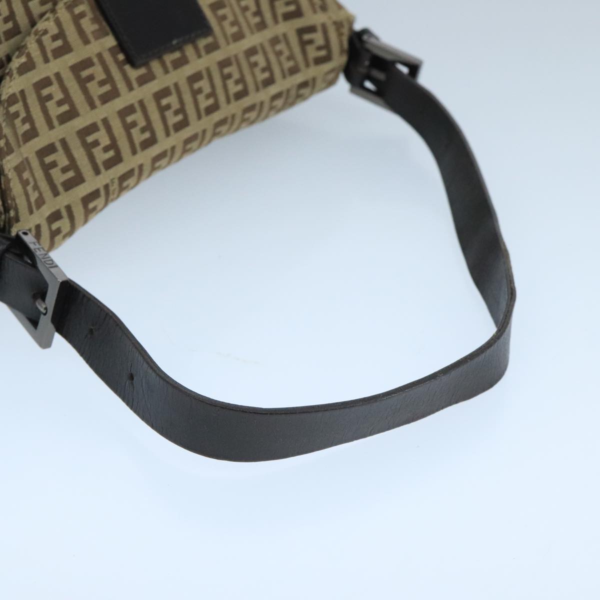Fendi Zucchino Beige Canvas Shoulder Bag ()