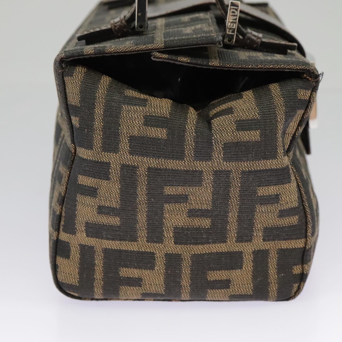 Fendi Zucchino Brown Canvas Shoulder Bag ()