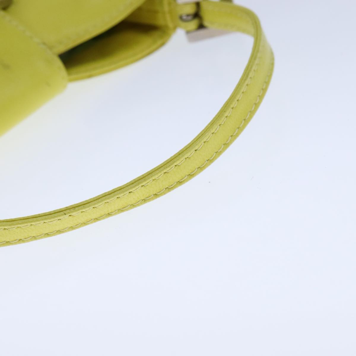 Fendi Croissant Petit Yellow Leather Handbag ()
